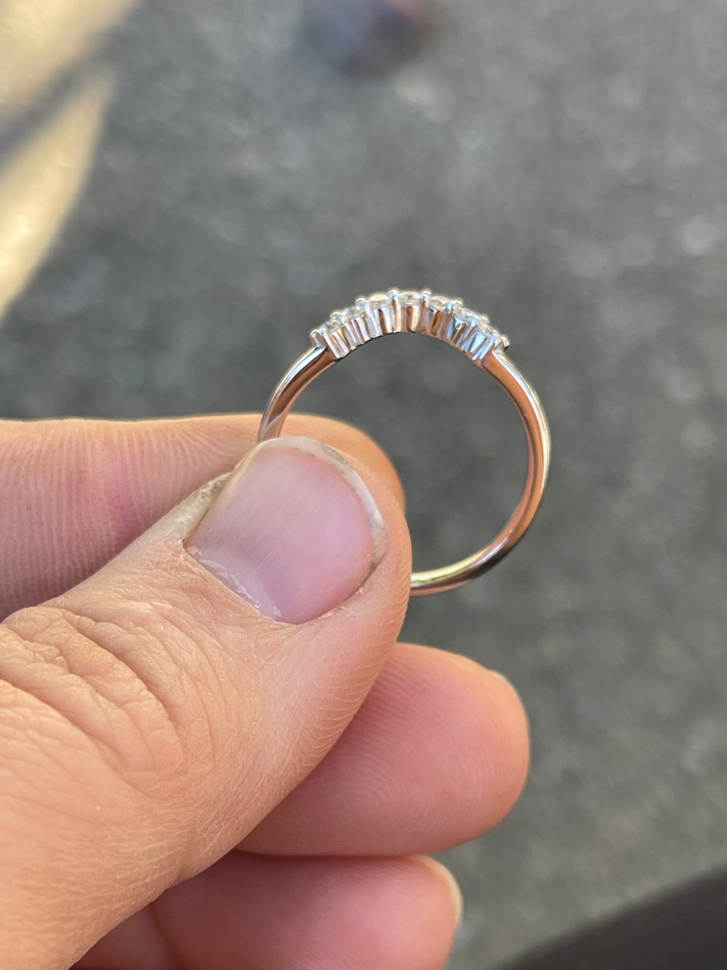 Cooper Moissanite Wedding Band