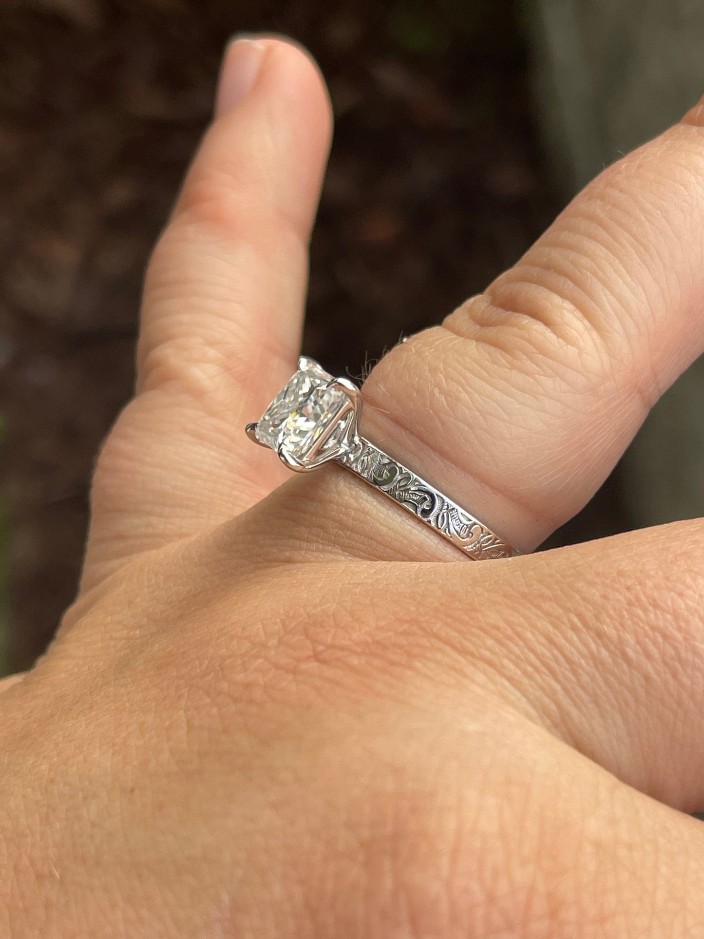 Lena Sterling Silver Engagement Ring