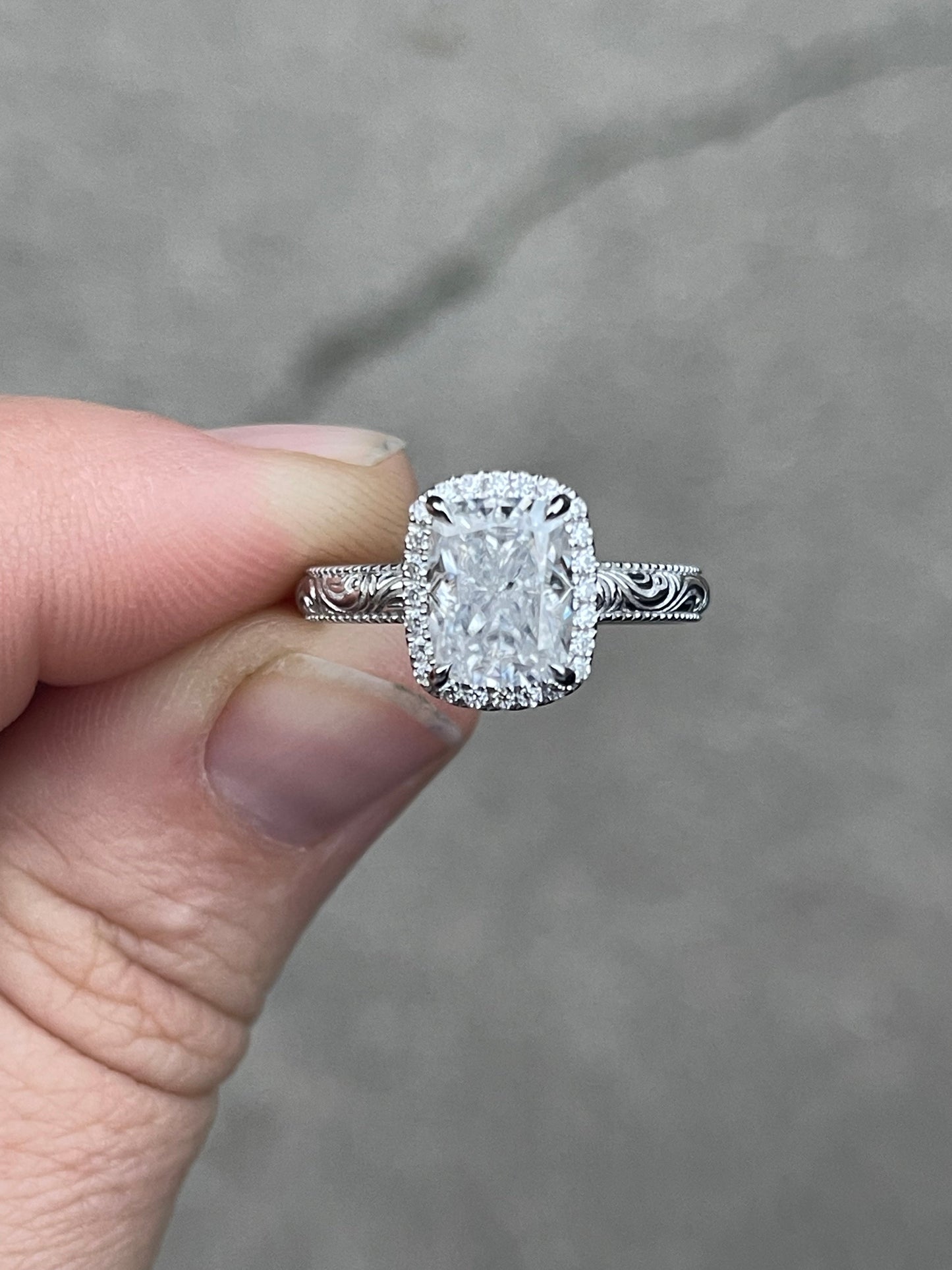 Aspen Sterling Silver Engagement Ring
