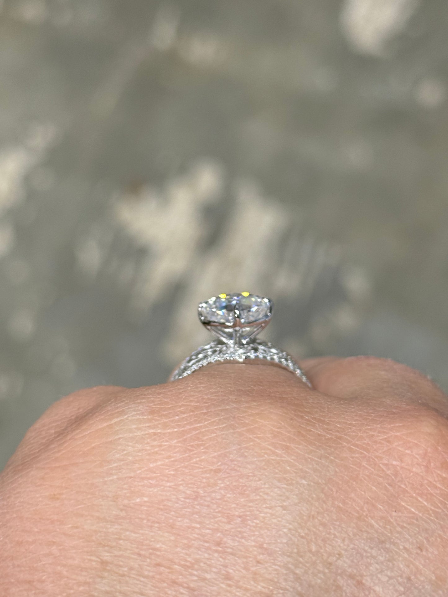 Texas Sterling Silver Engagement Ring