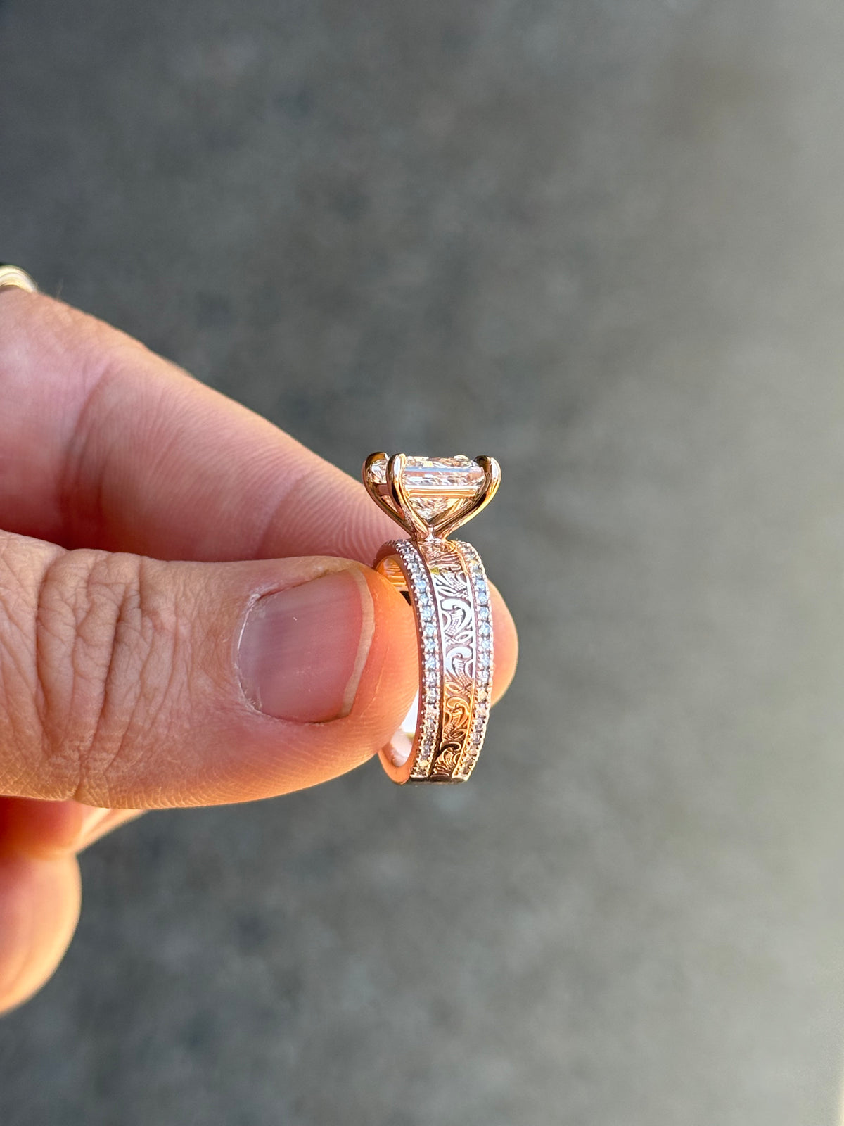 McKenna 3ct DIAMOND Engagement Ring Engagement Rings Tines Ranch Co