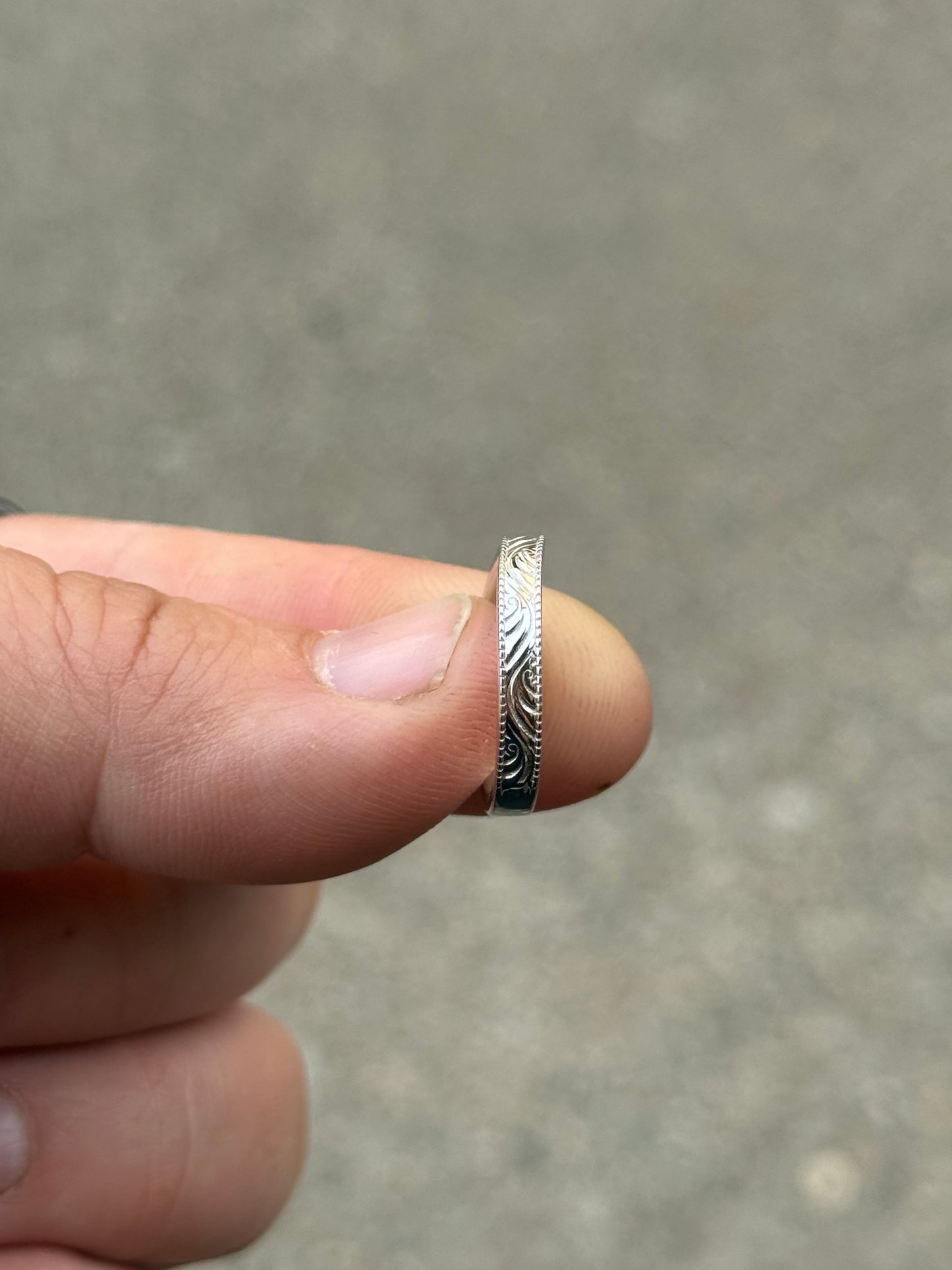 Jasper Curved Wedding Band