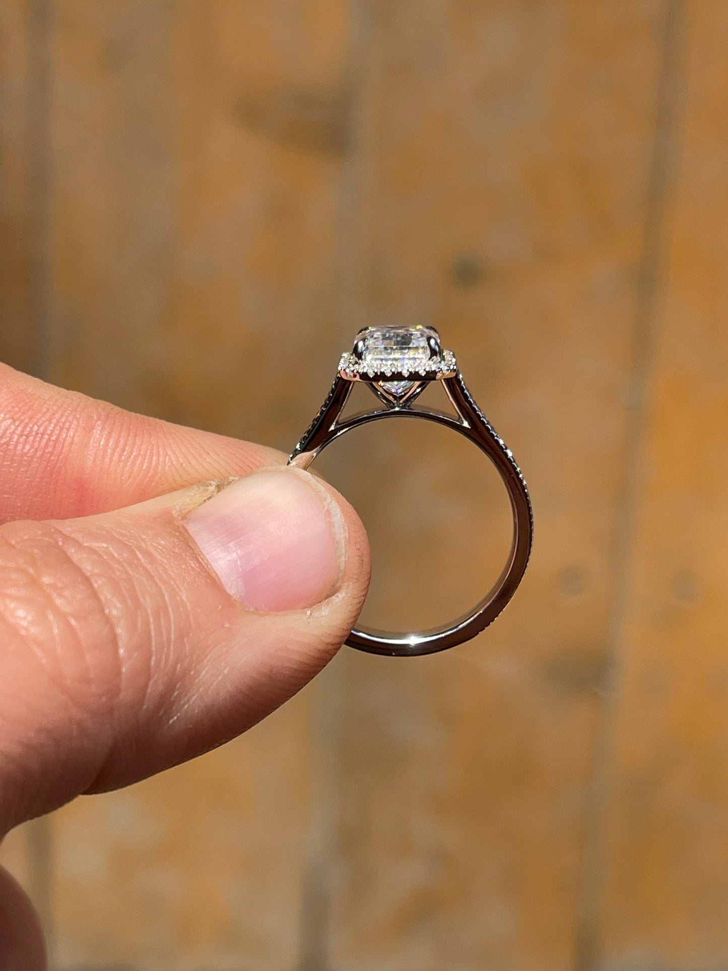 Bernadette 10US 14K White Gold Engagement Ring
