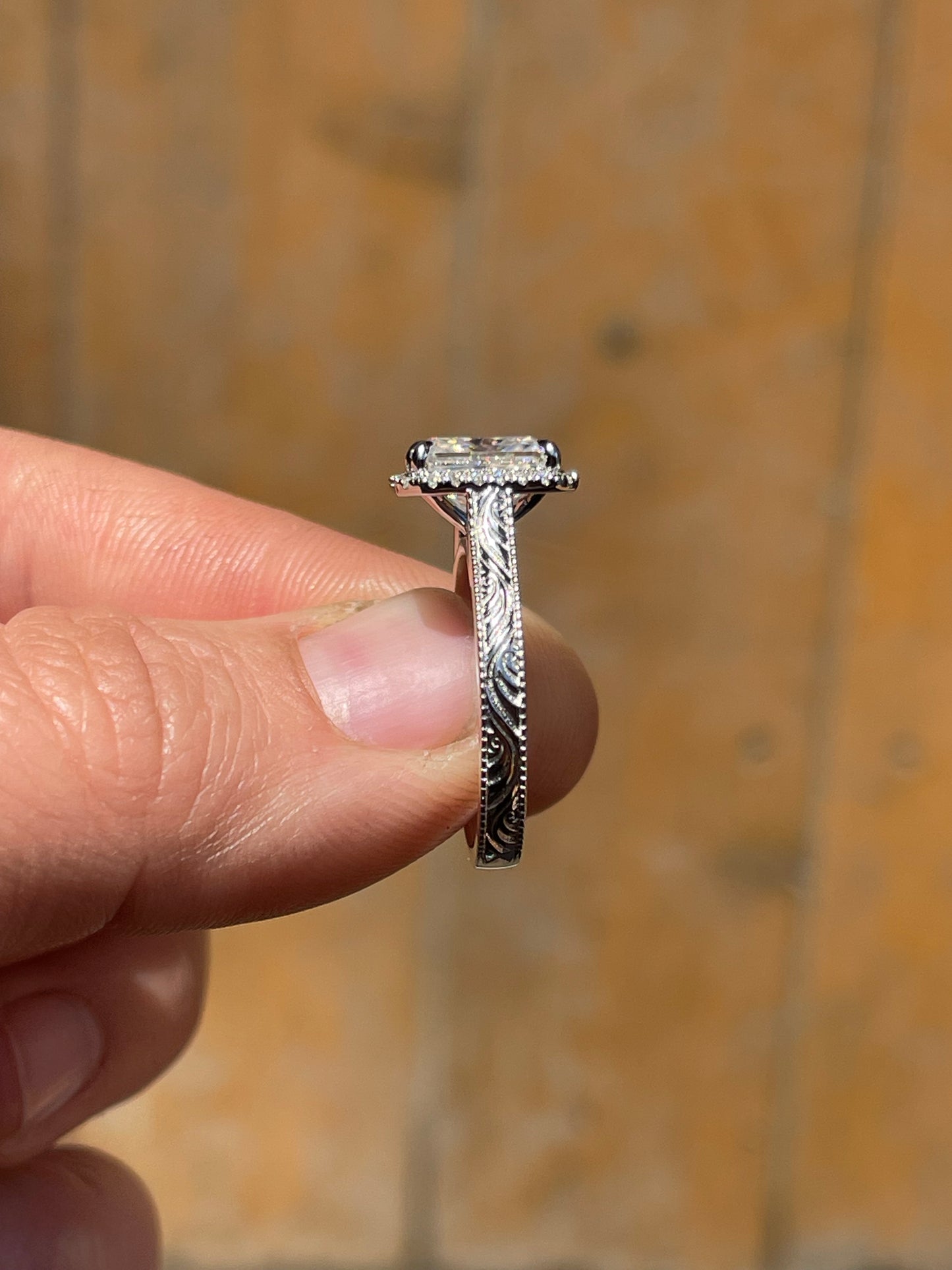 Bernadette 10US 14K White Gold Engagement Ring