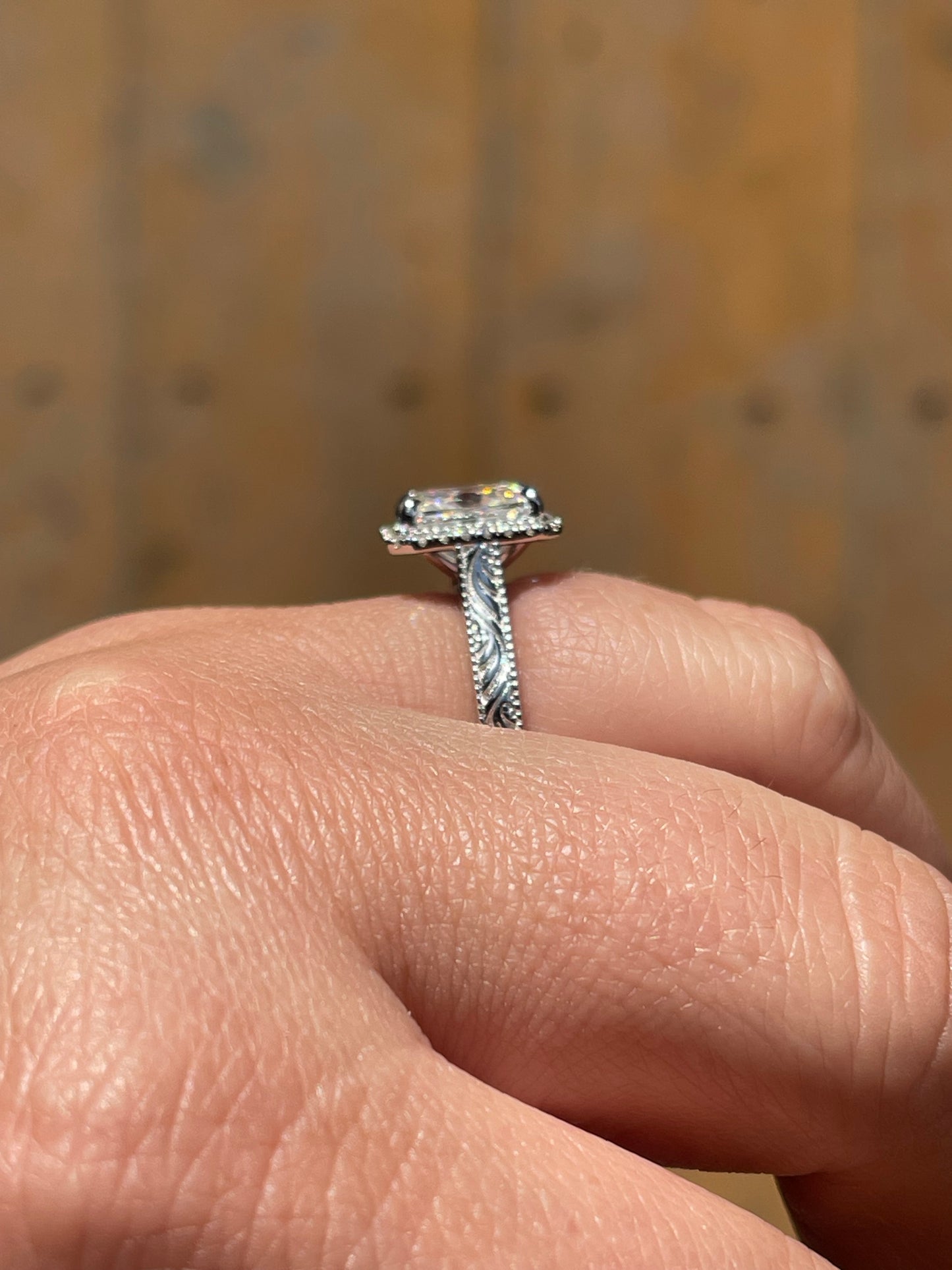Bernadette 10US 14K White Gold Engagement Ring