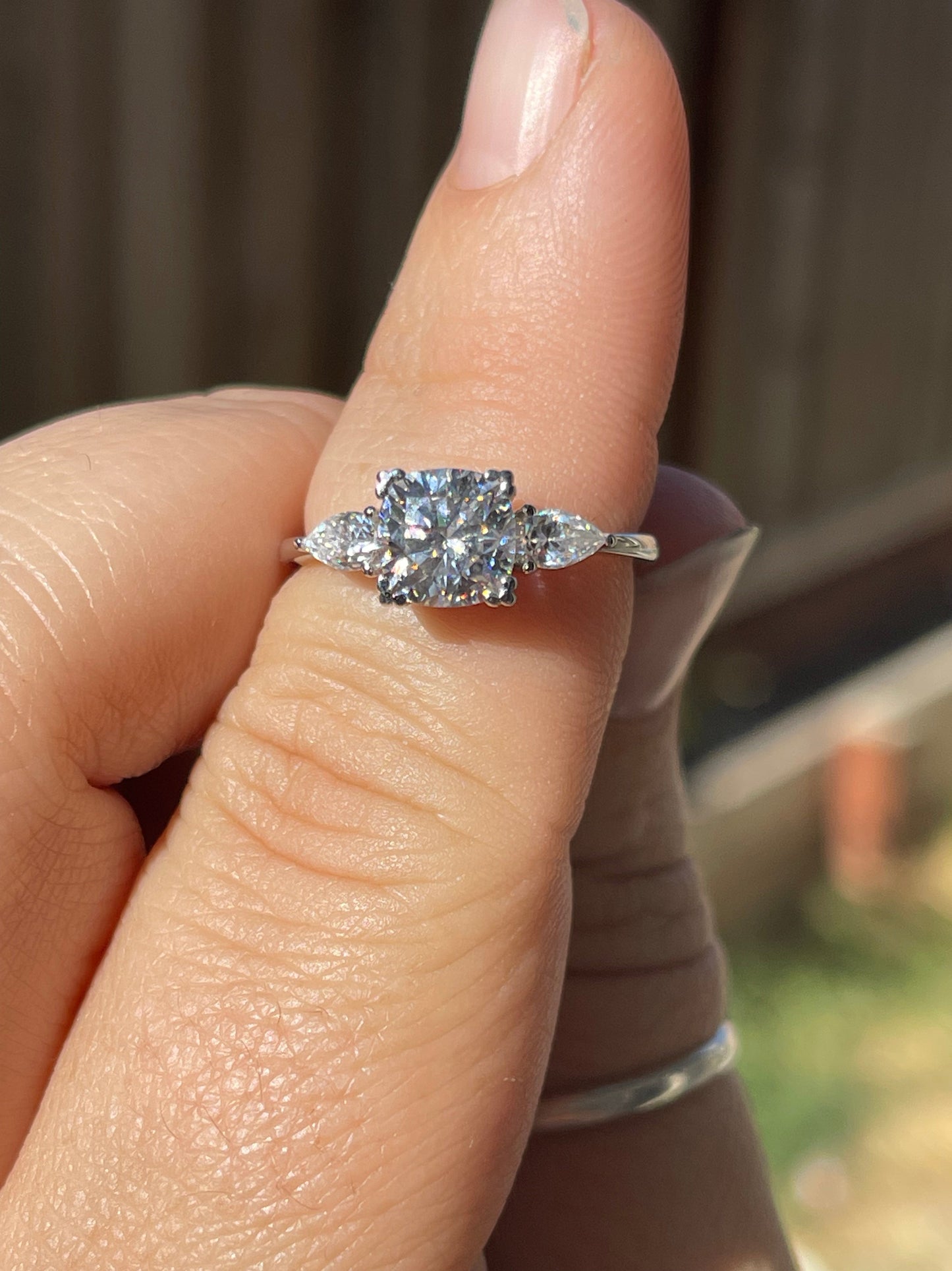 Kasey Sterling Silver Engagement Ring