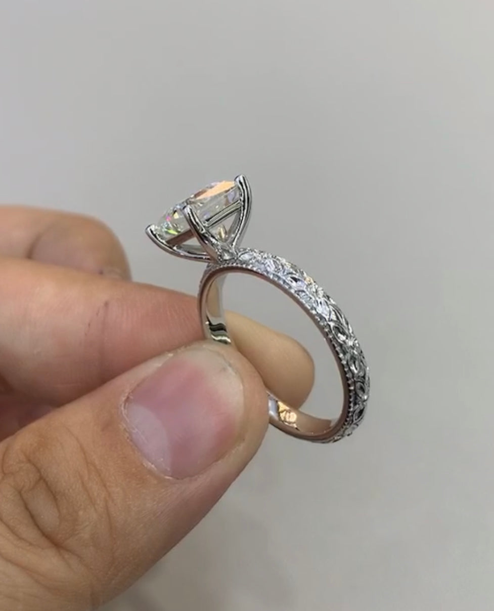 Ember 7US Sterling Silver Engagement Ring