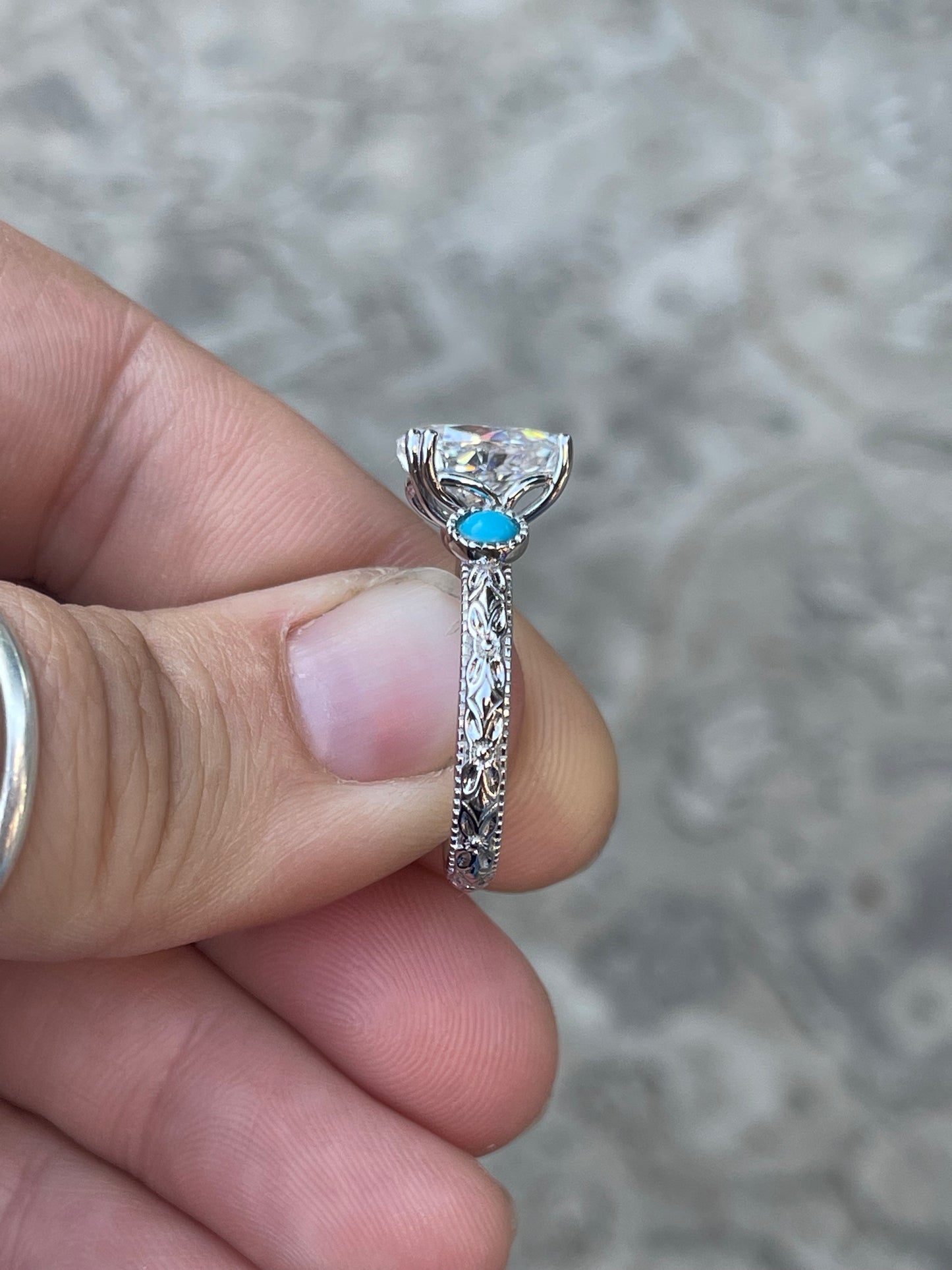 Josie Turquoise Engagement Ring