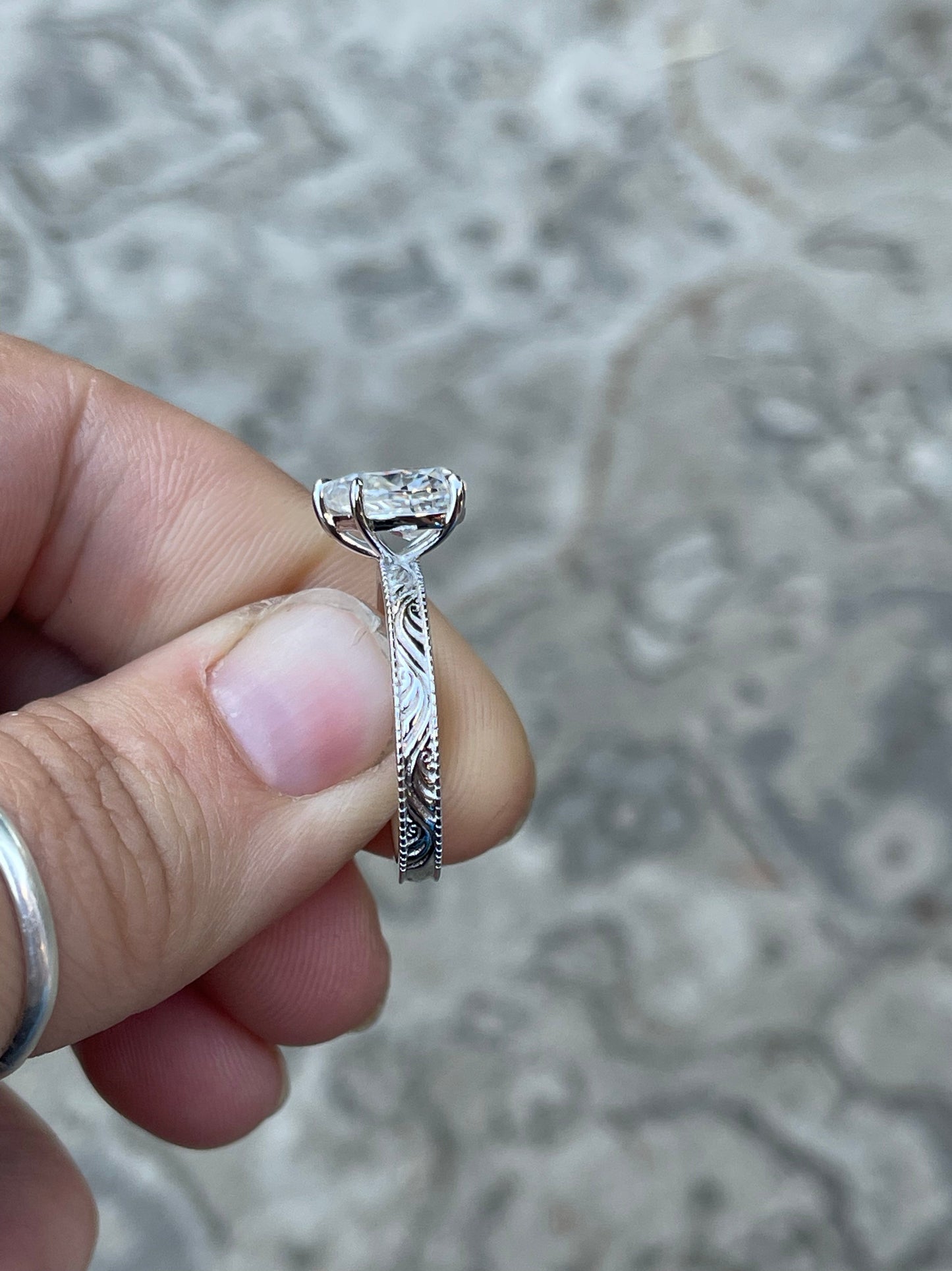 Hadley Sterling Silver Engagement Ring