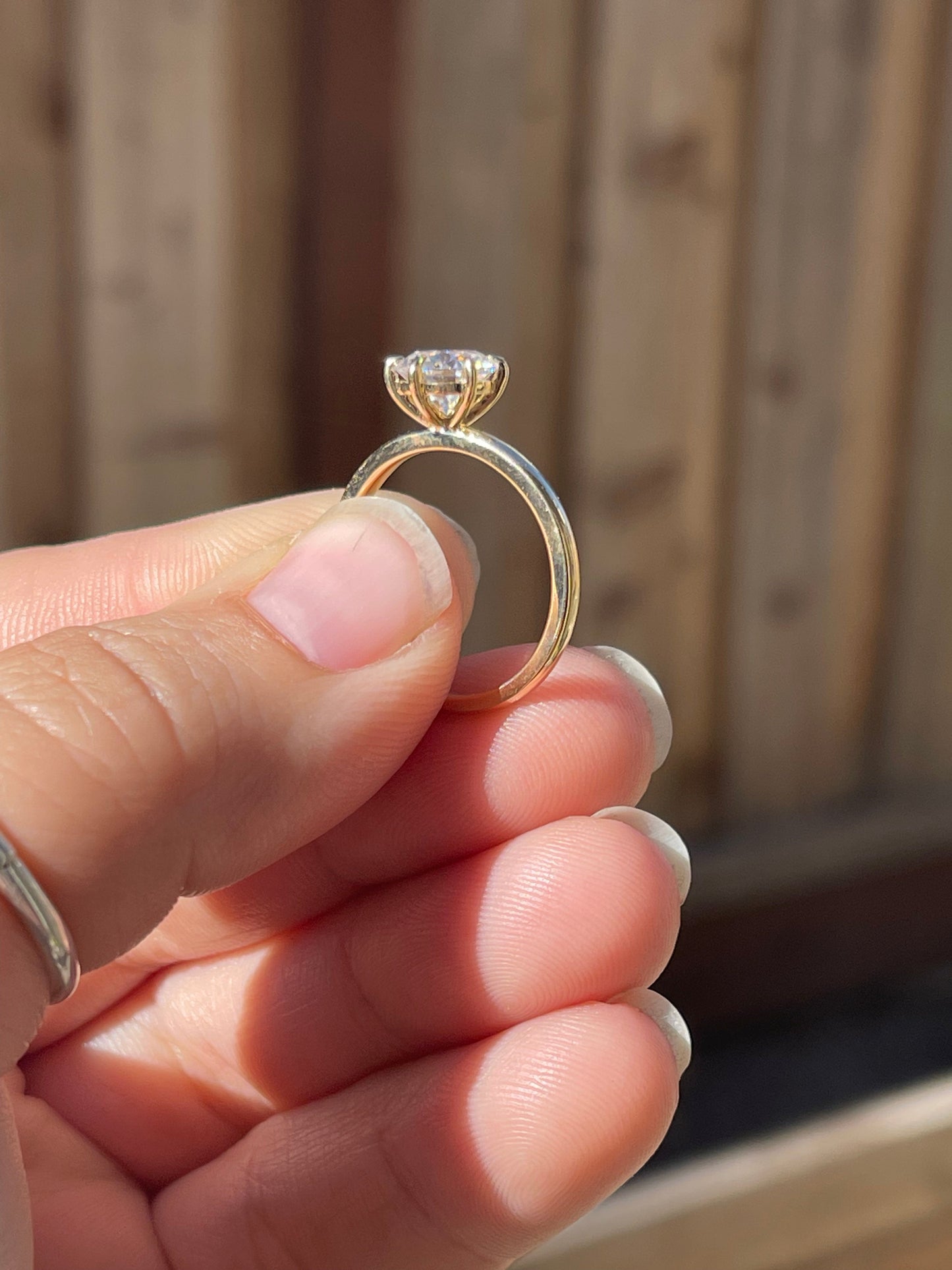 Clyde Sterling Silver Engagement Ring