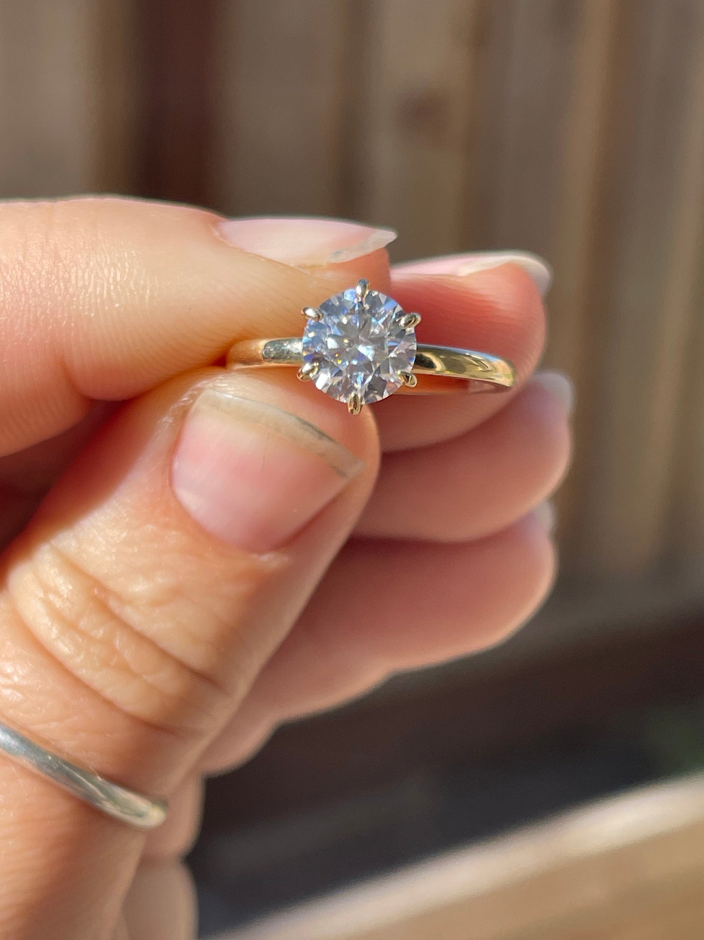 Clyde Sterling Silver Engagement Ring