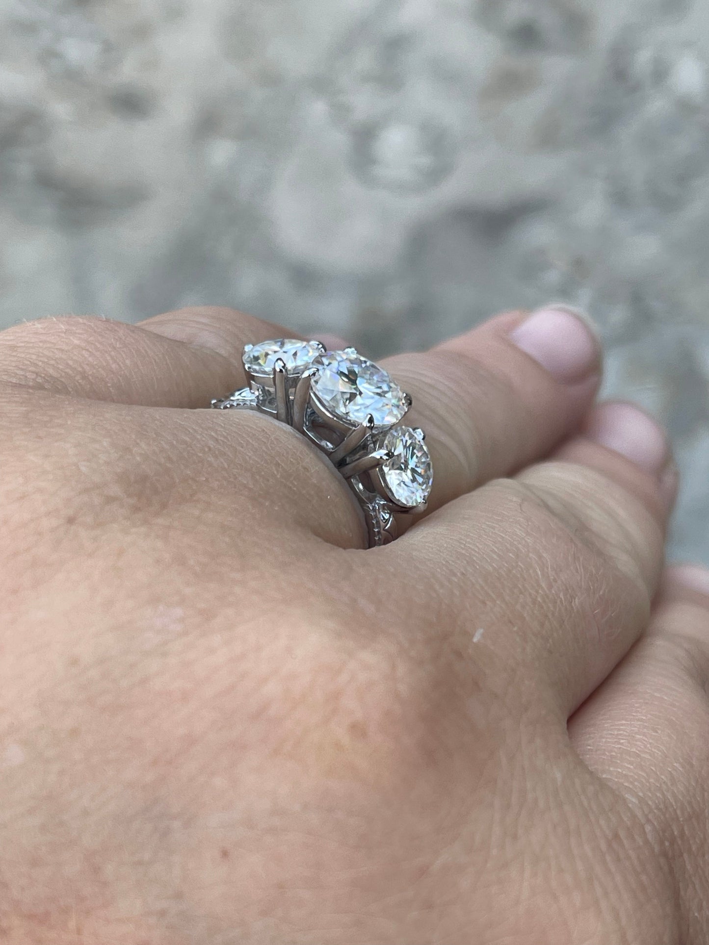 Dolly Sterling Silver Engagement Ring