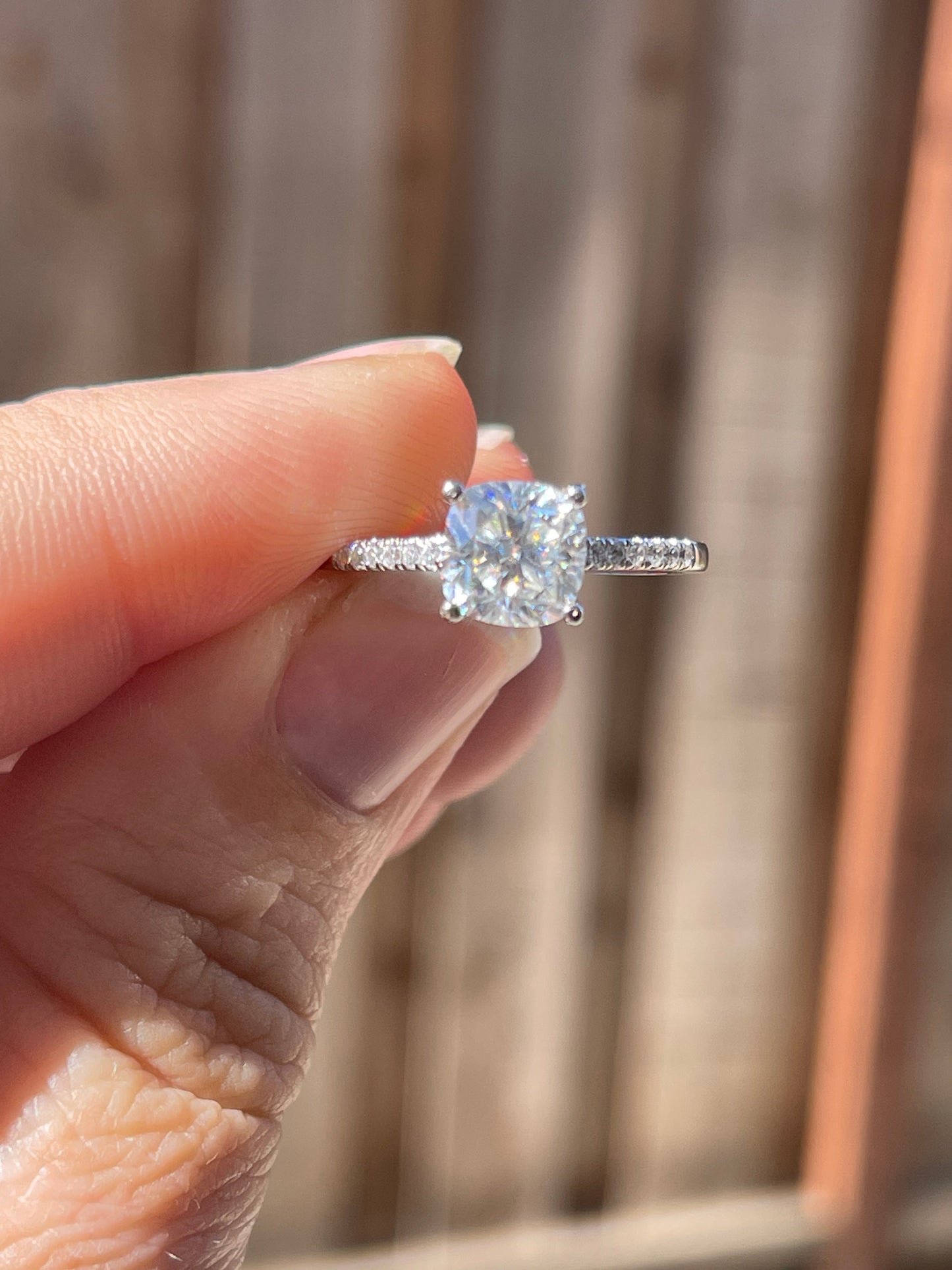 Amanda Sterling Silver Engagement Ring