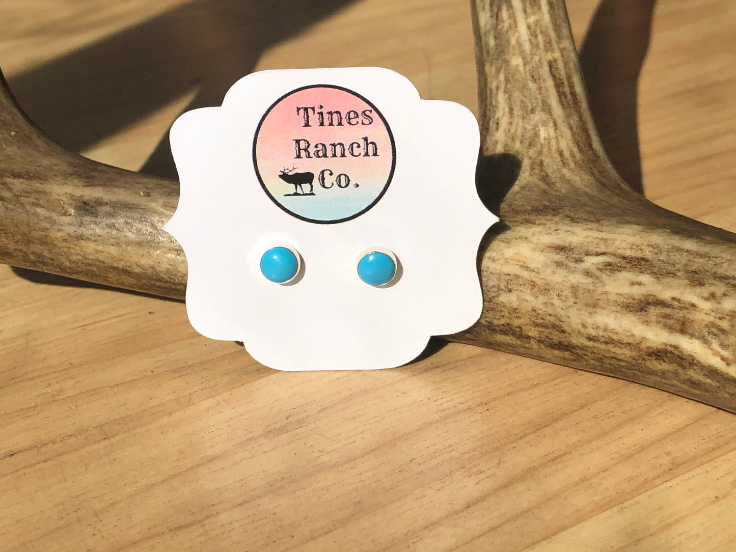 Turquoise & Sterling Silver Stud Earrings