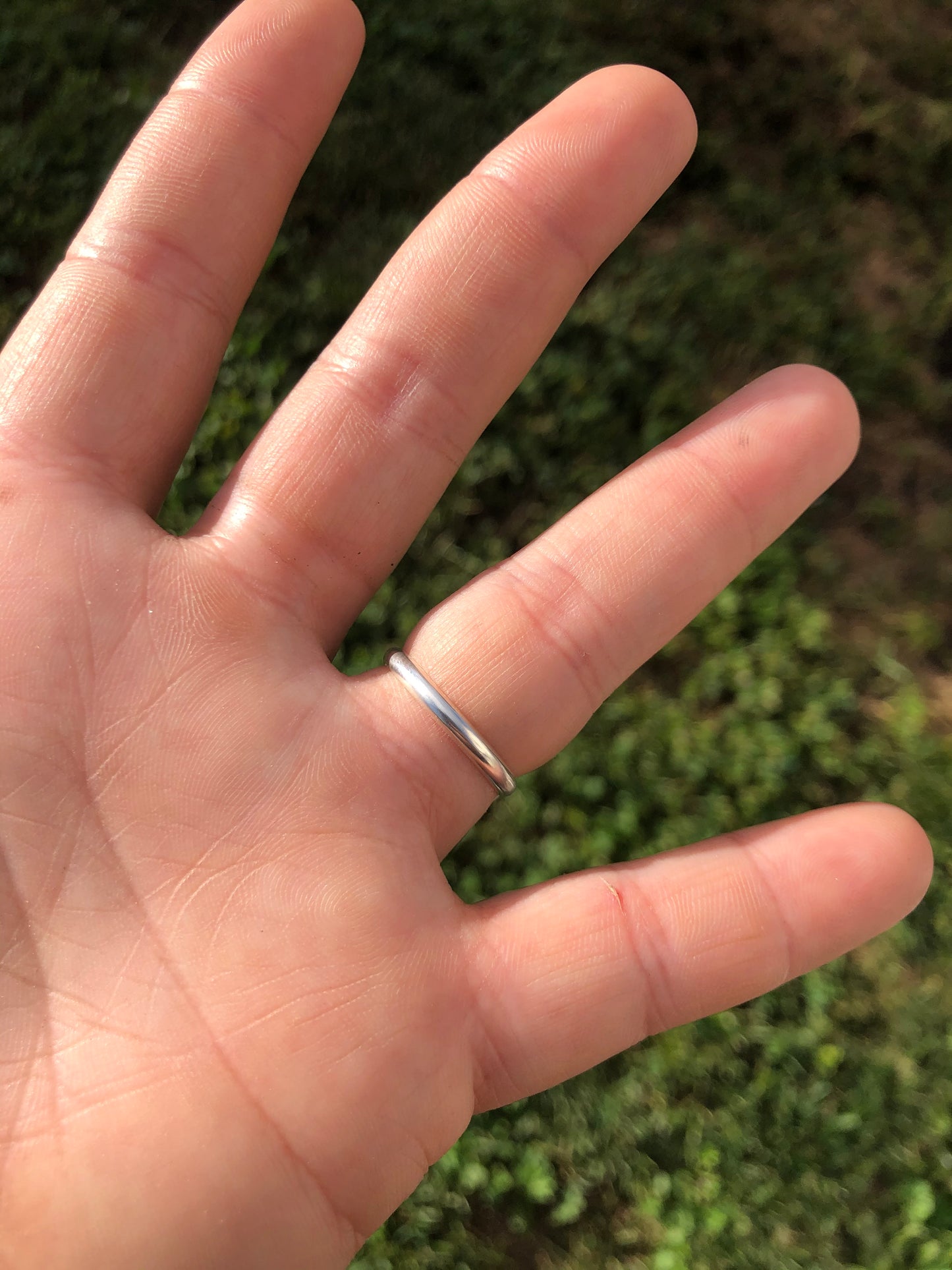 8.75US Teardrop Thunderbird Turquoise Sterling Silver Ring.