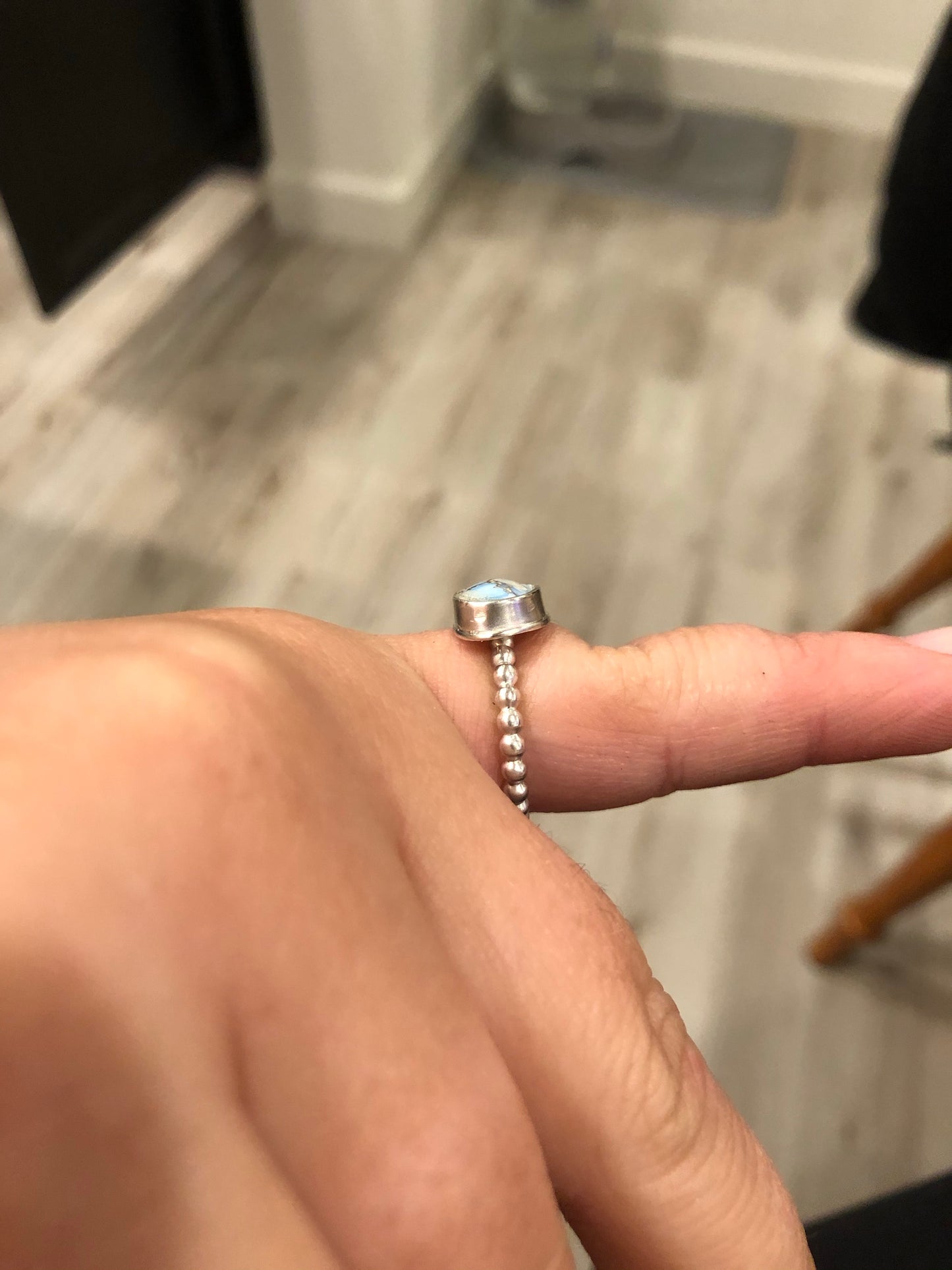 6.5US Cowgirl ☁️ Turquoise Sterling Silver Ring