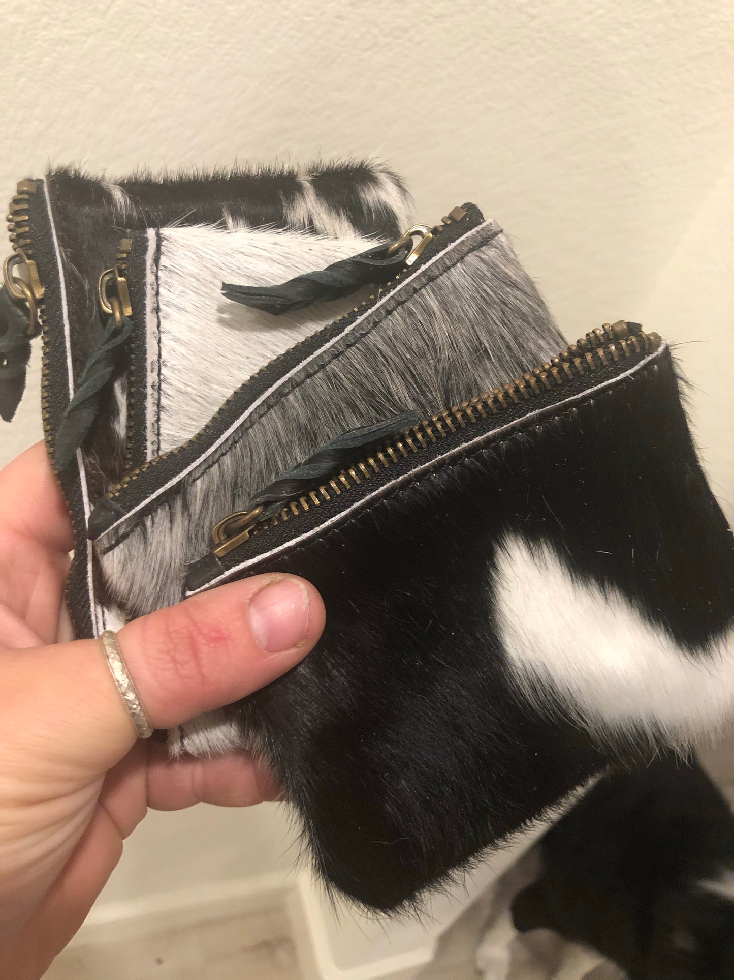 Cowhide Jewelry Bag Tines Ranch Co