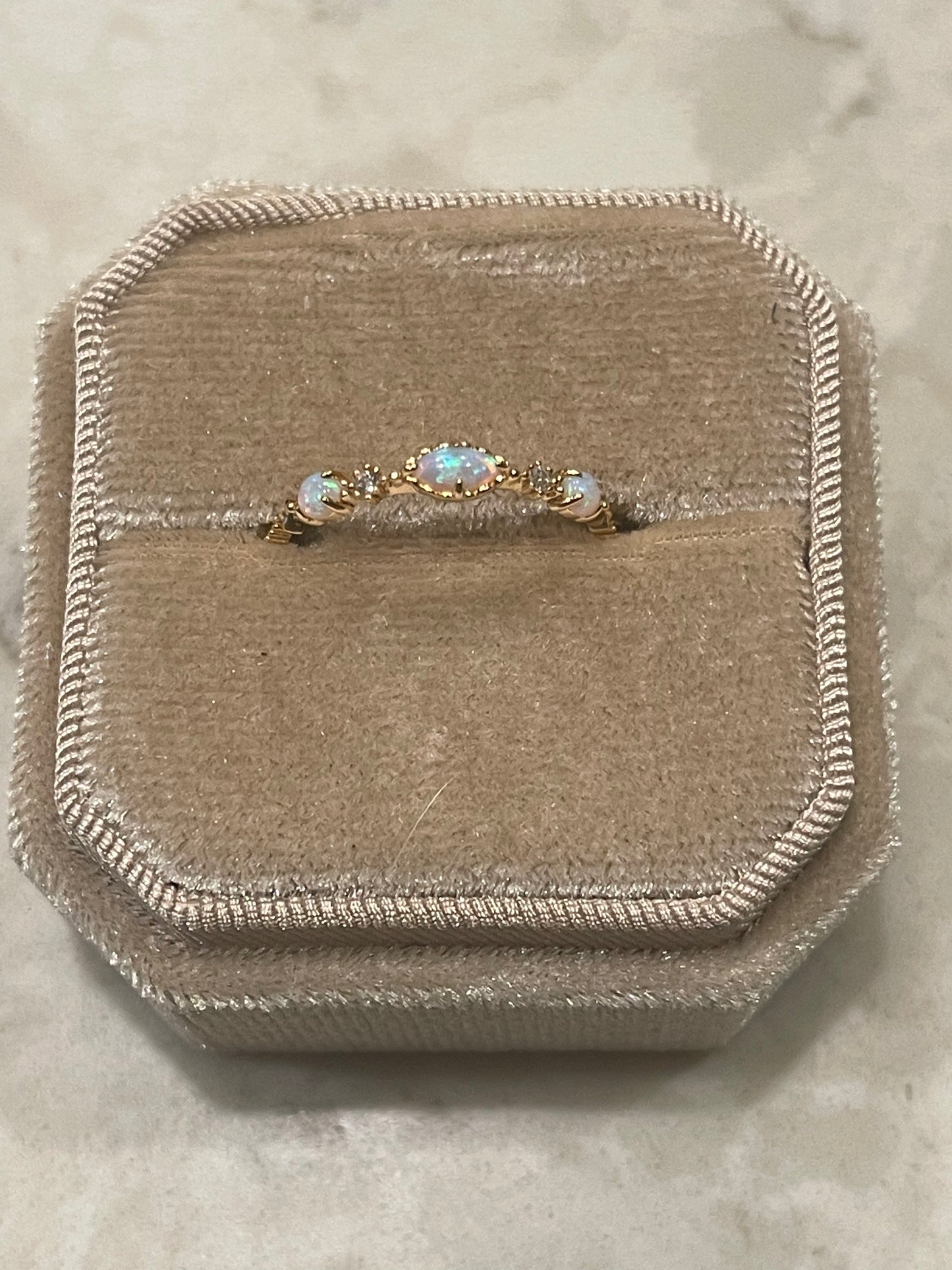 Palomino Fire Opal Ring