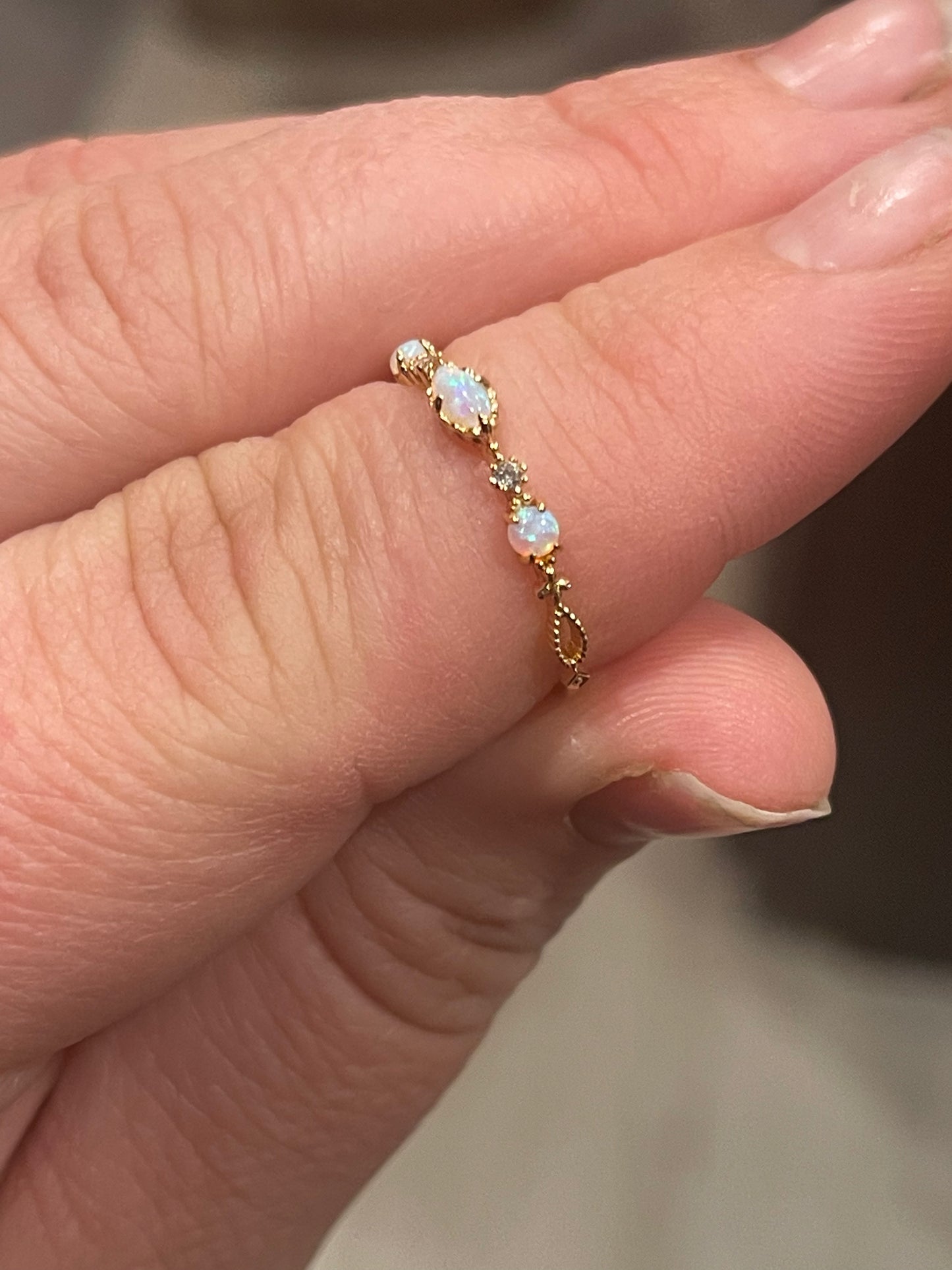 Palomino Fire Opal Ring