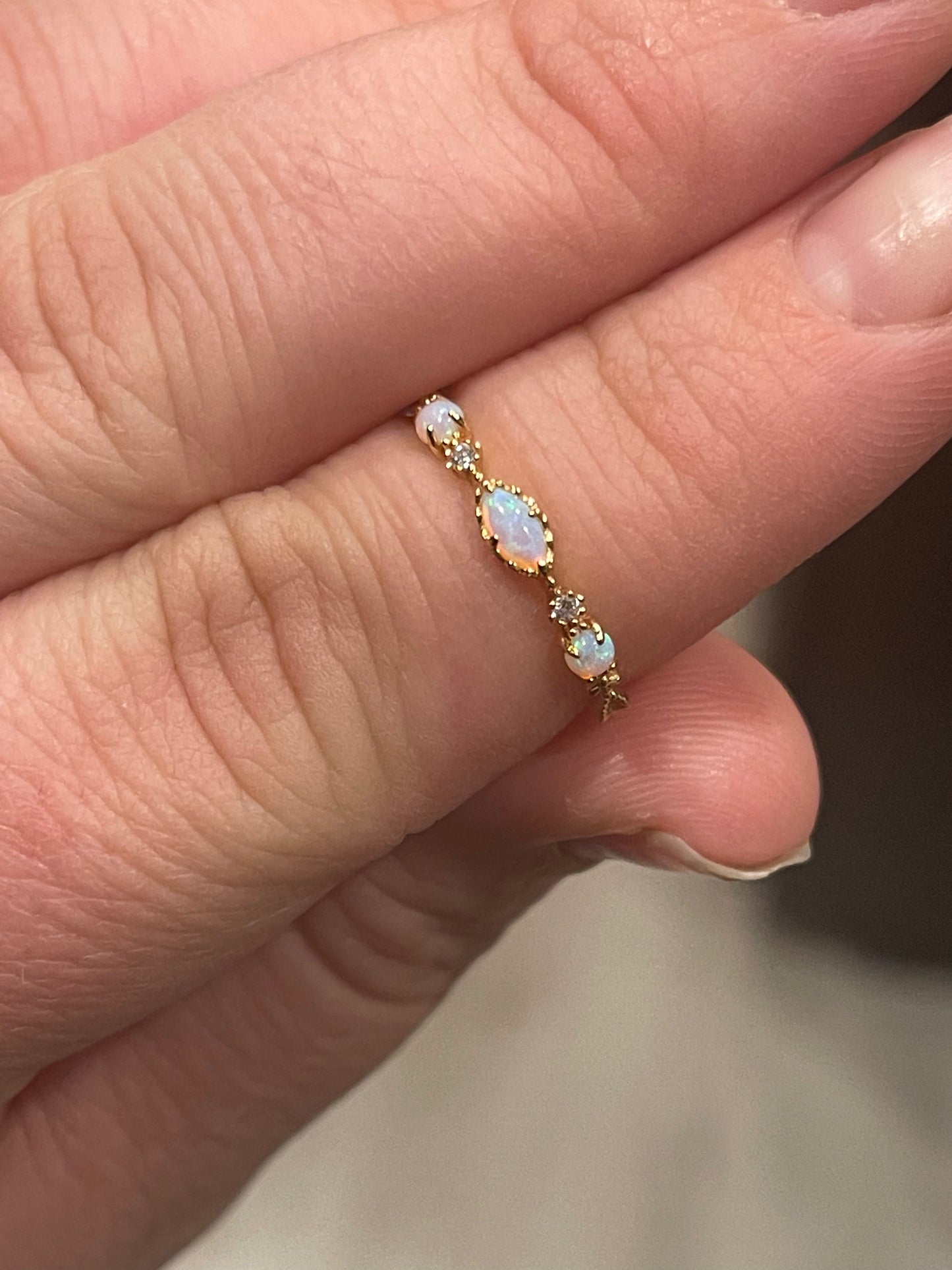 Palomino Fire Opal Ring
