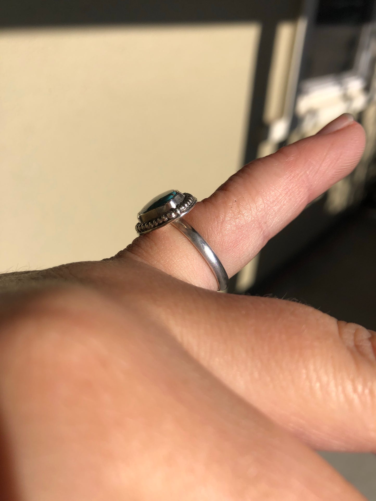 6.5US Kristy Kingsman Turquoise Sterling Silver Ring
