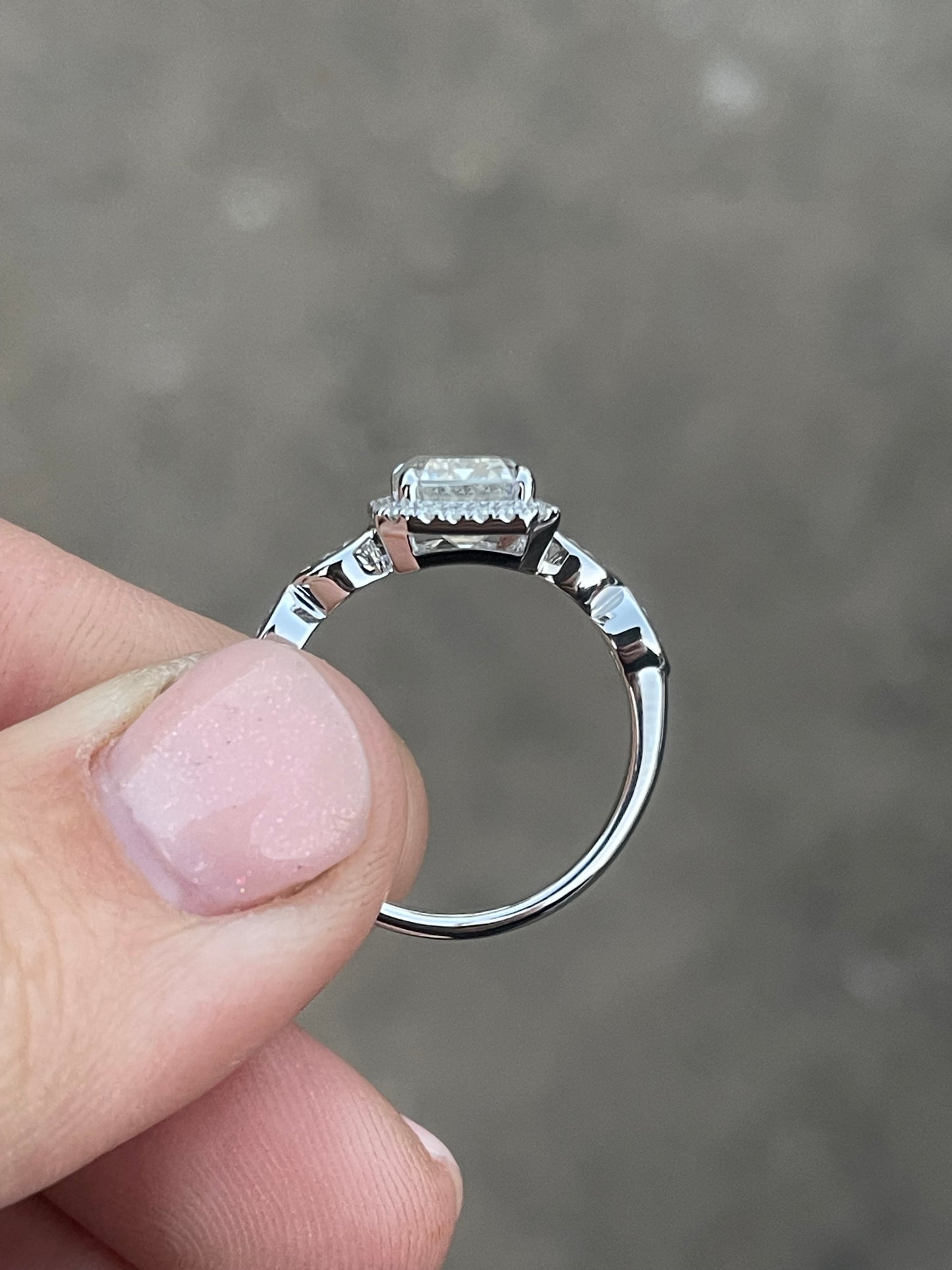 Edith Sterling Silver Engagement Ring