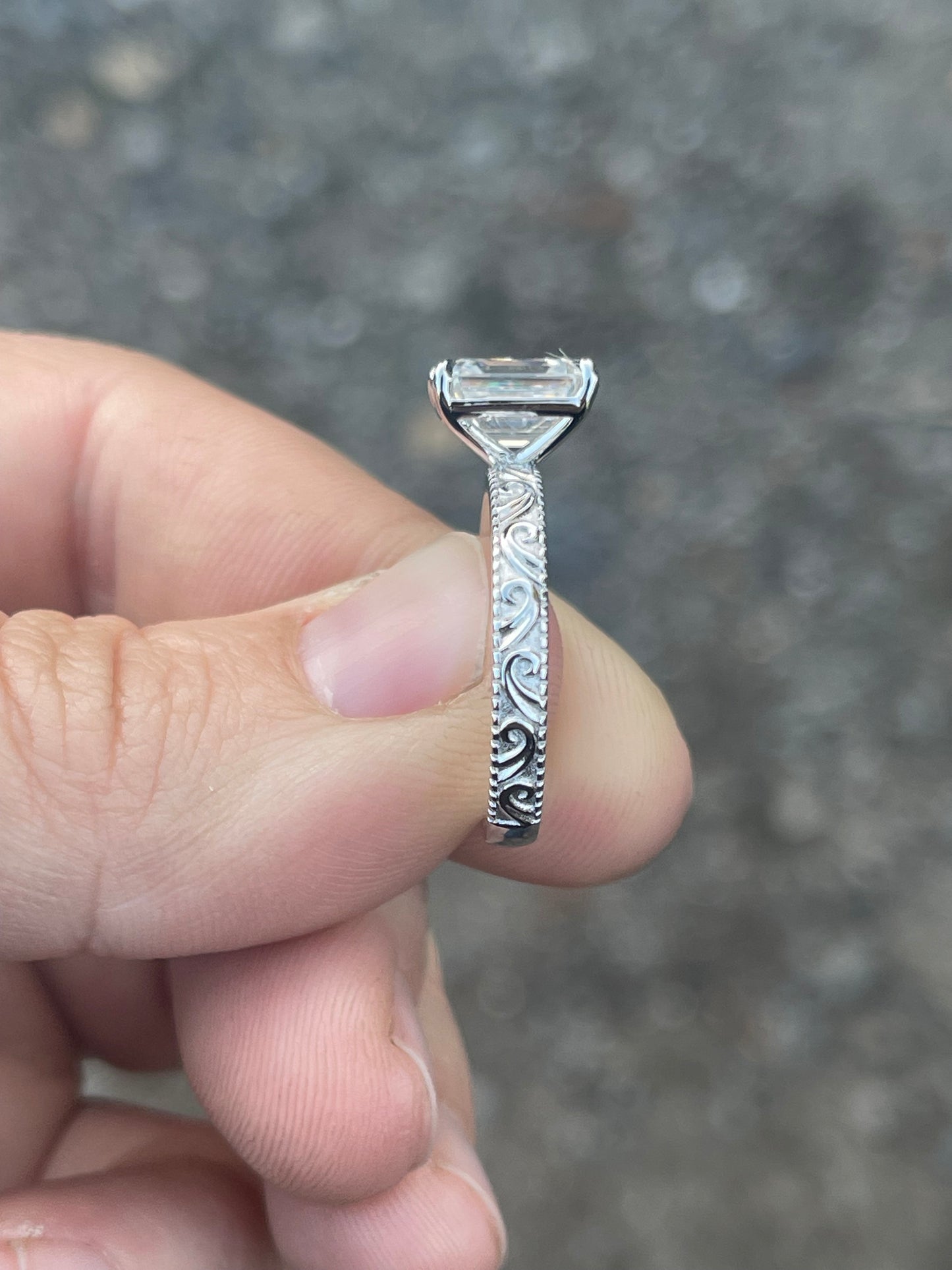 Dakota Sterling Silver Engagement Ring