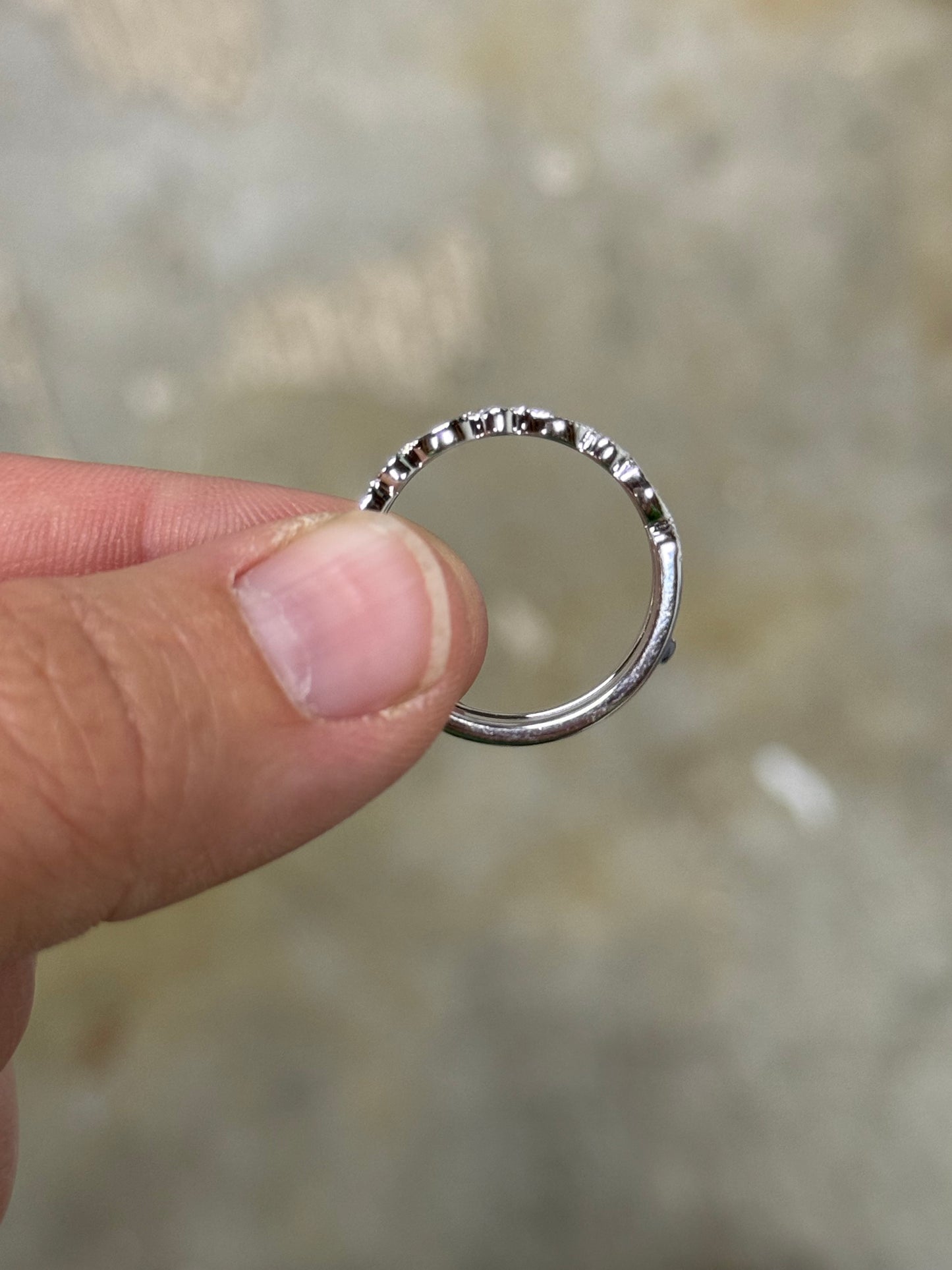Mariposa Moissanite Insert Wedding Band Tines Ranch Co