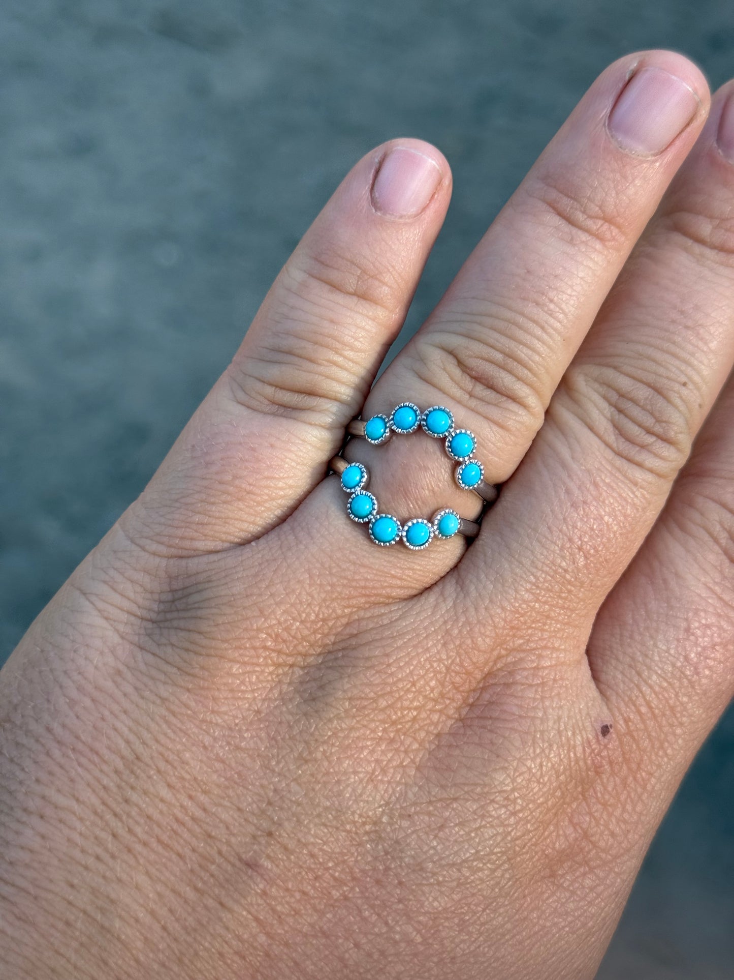 Ringo Jr. Insert Turquoise Wedding Band