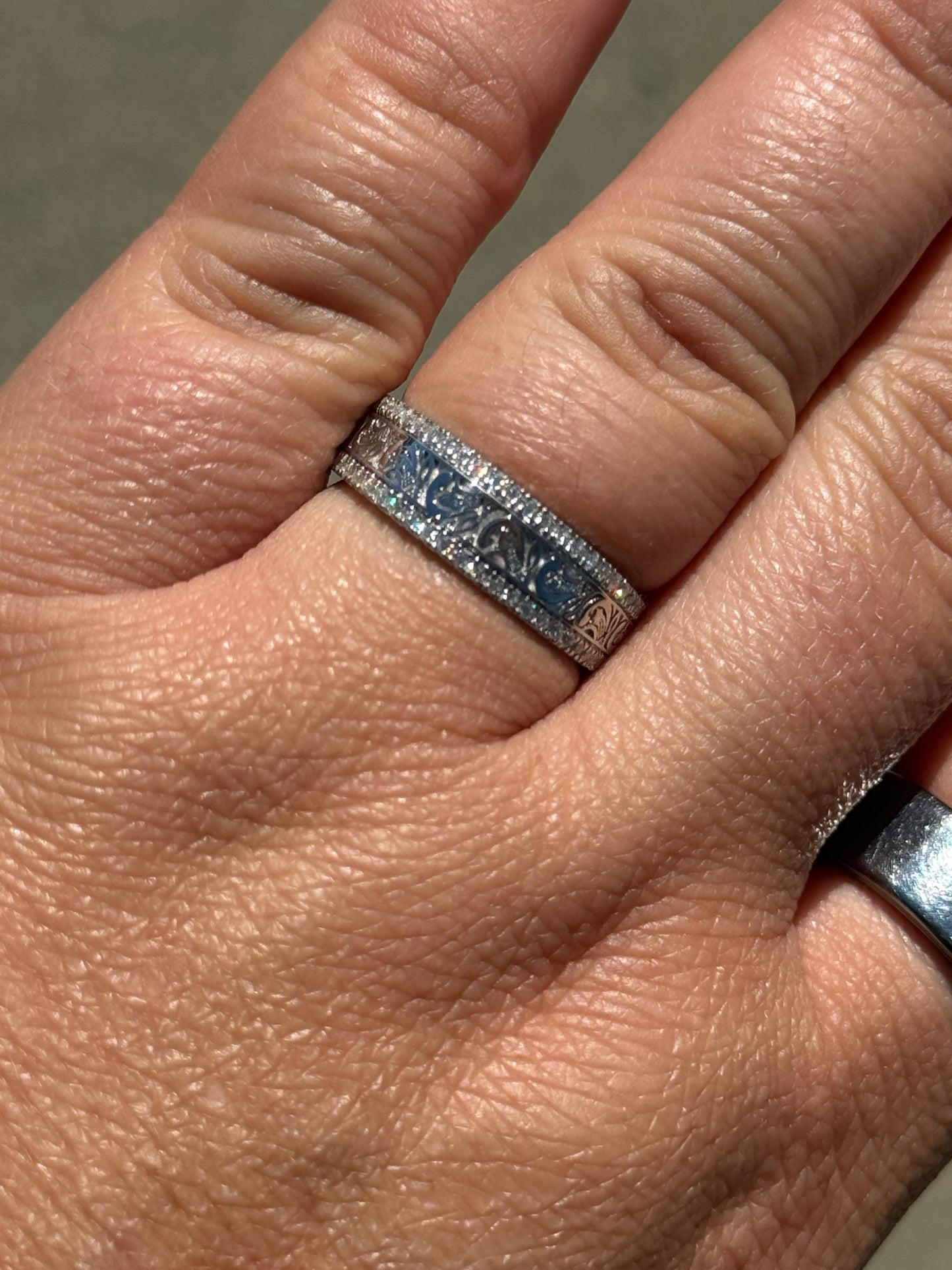McKenna Moissanite Wedding Band