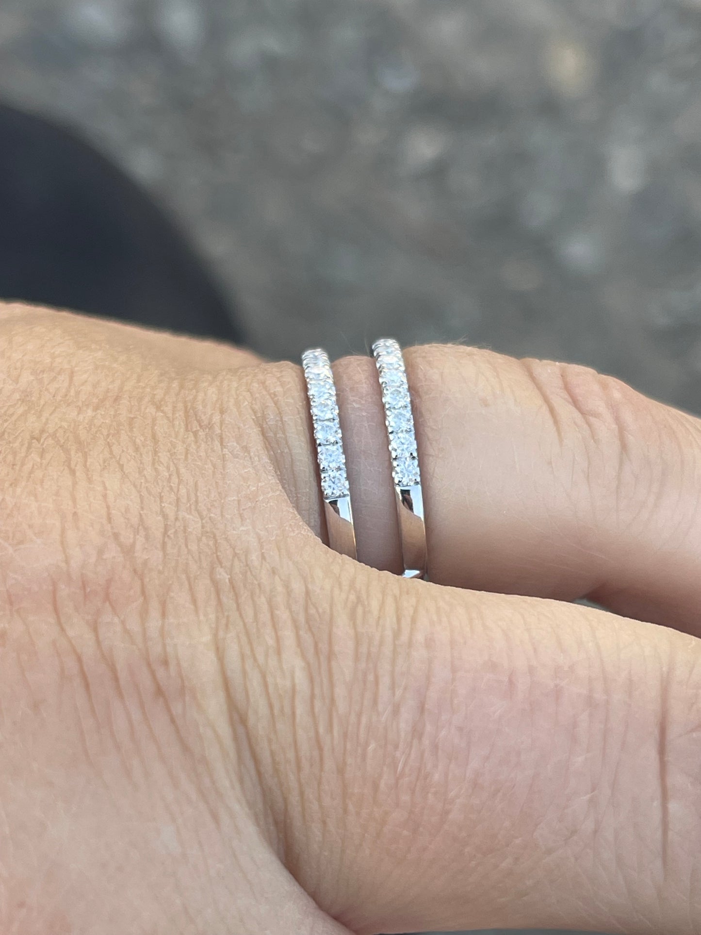 Chancie Moissanite Wedding Band