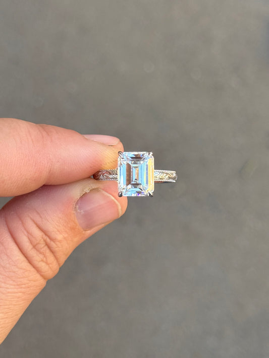 Scout 5ct Hidden Halo Sterling Silver Engagement Ring