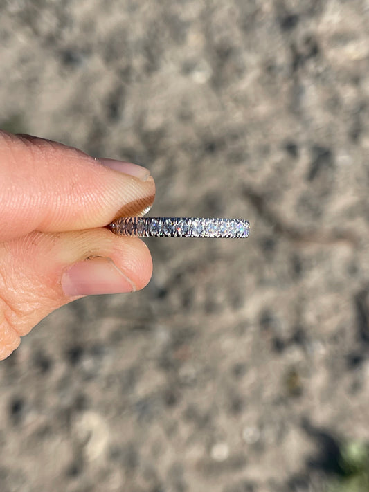 Myrtle Moissanite Wedding Band
