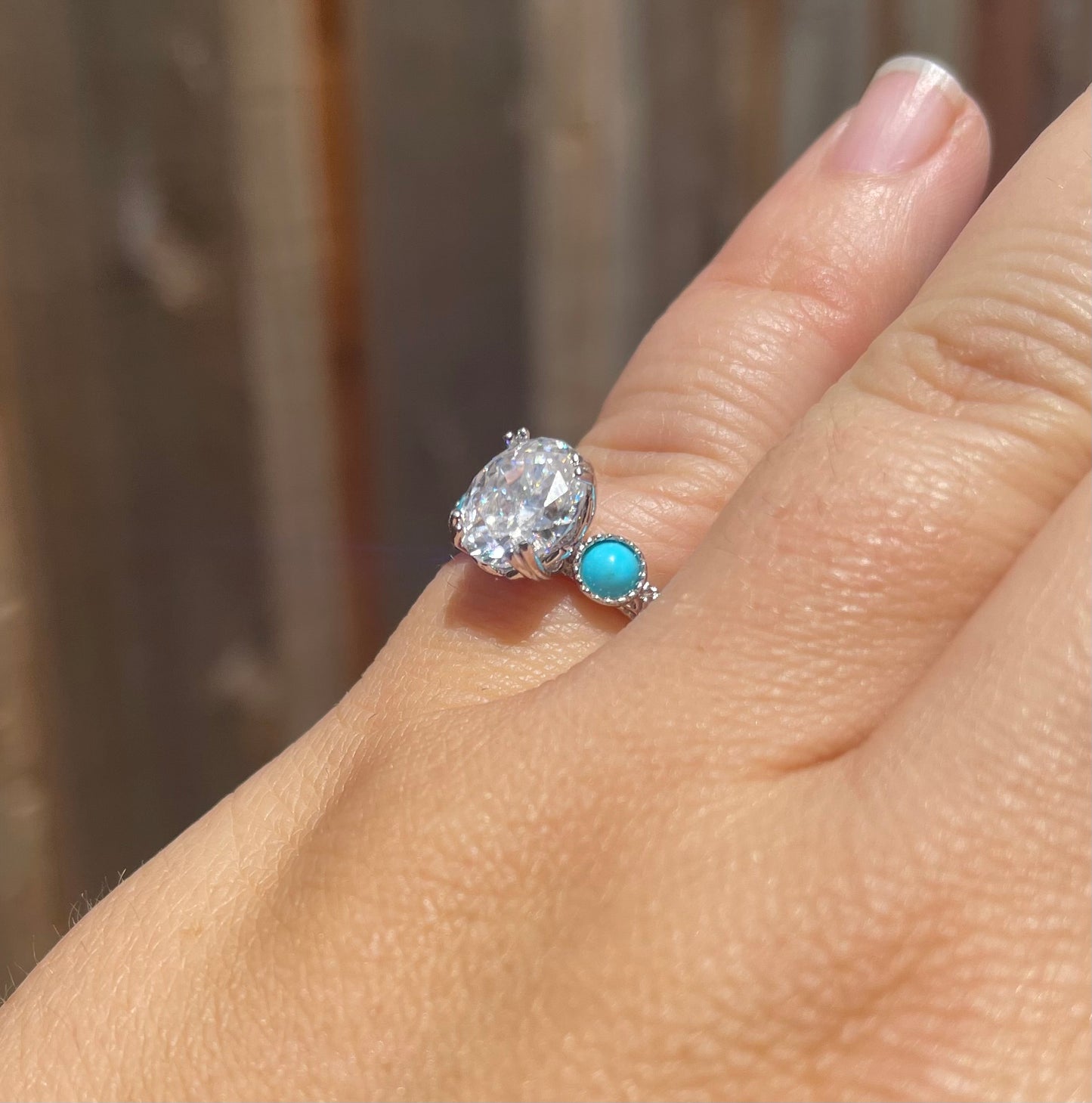 Victoria Turquoise Engagement Ring