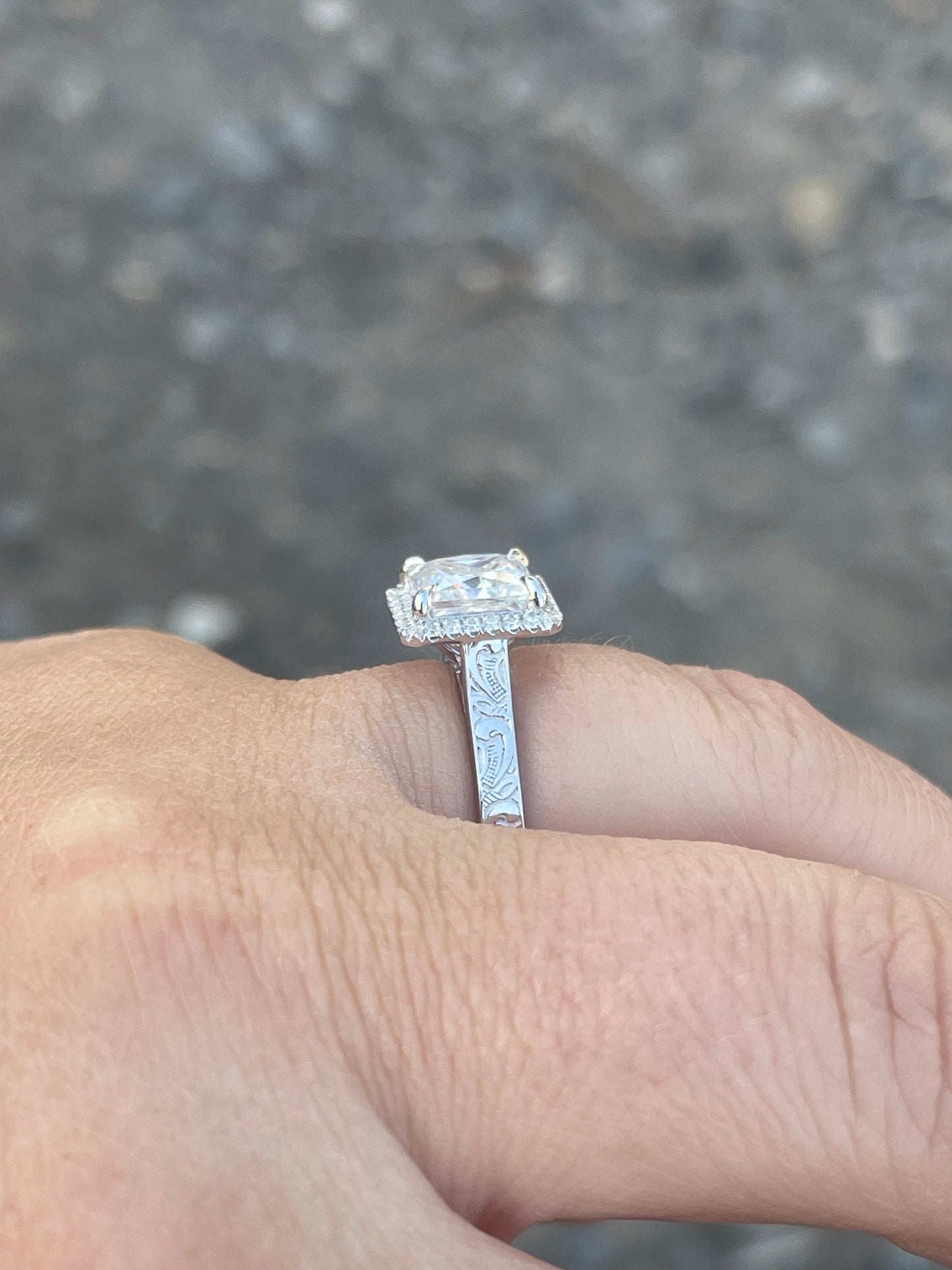 Spade Engagement Ring