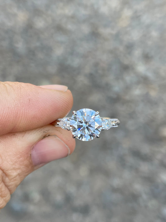 Edith Sterling Silver Engagement Ring