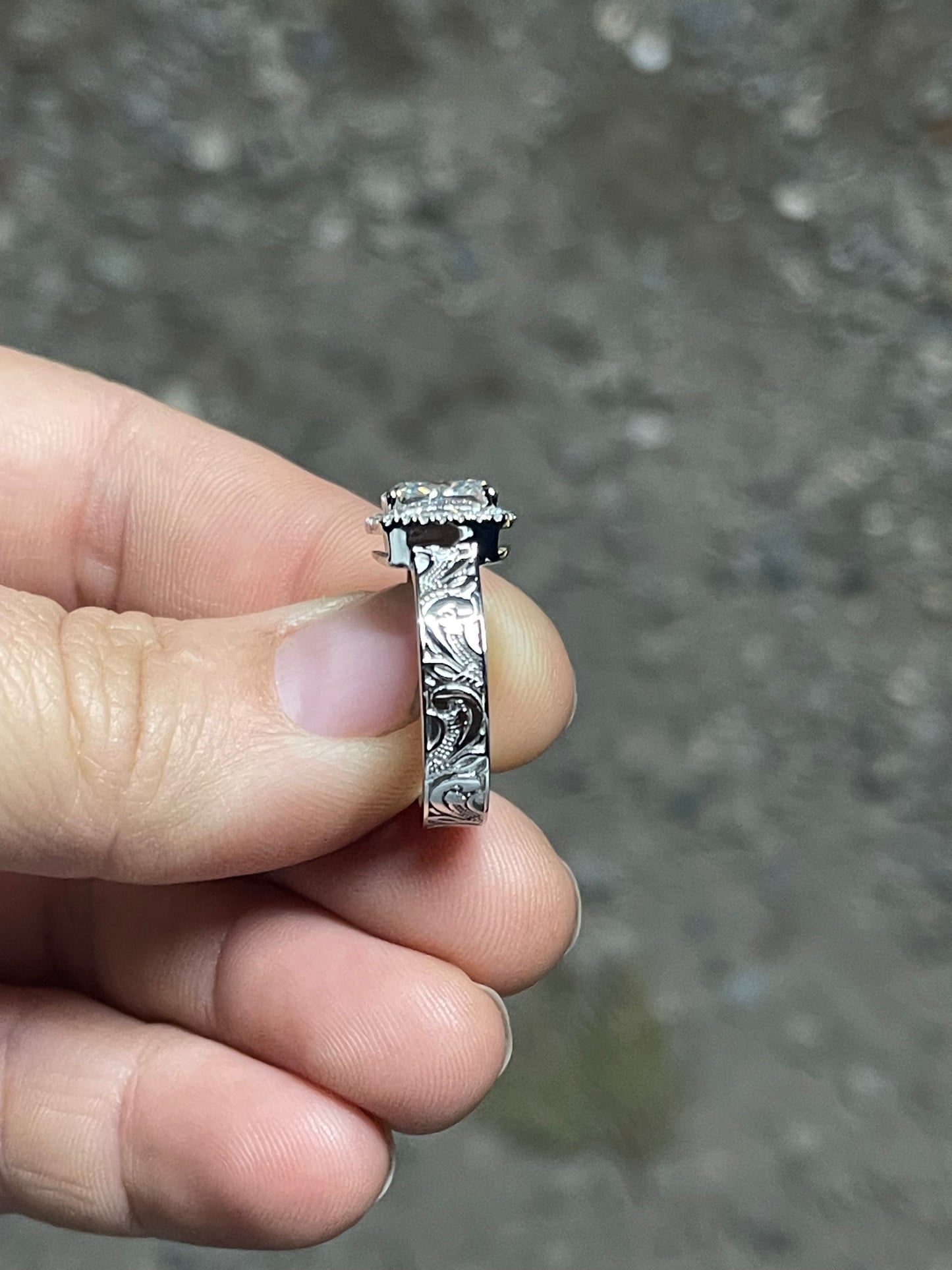 Kallie (LP) Sterling Silver Engagement Ring