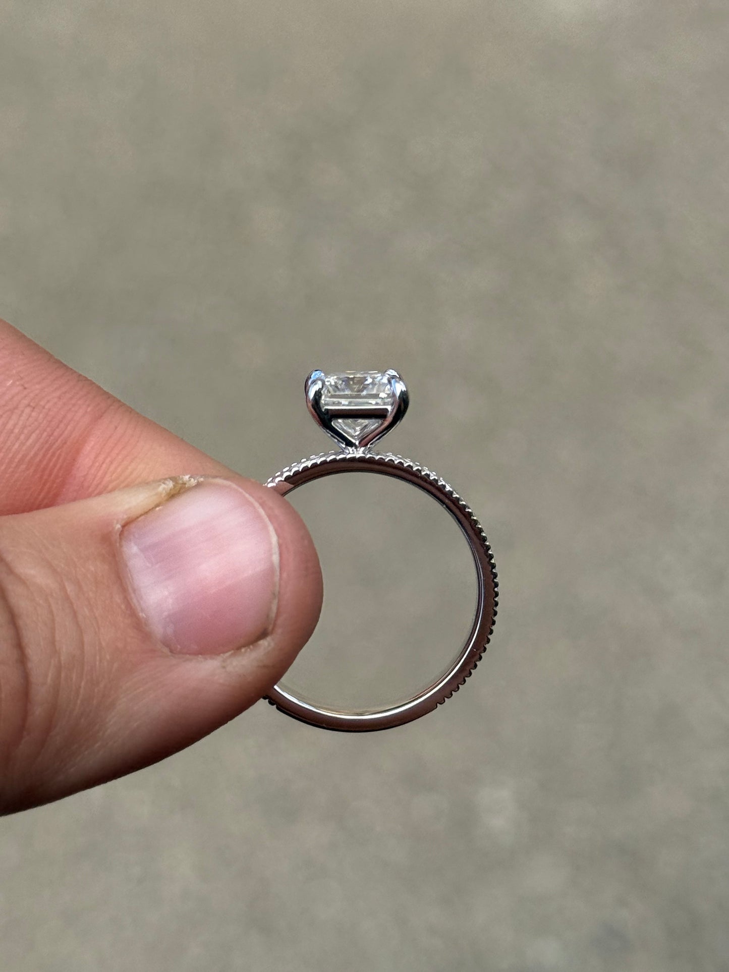 Jane 2ct 9.5US 14K White Gold Engagement Ring Engagement Rings Tines Ranch Co