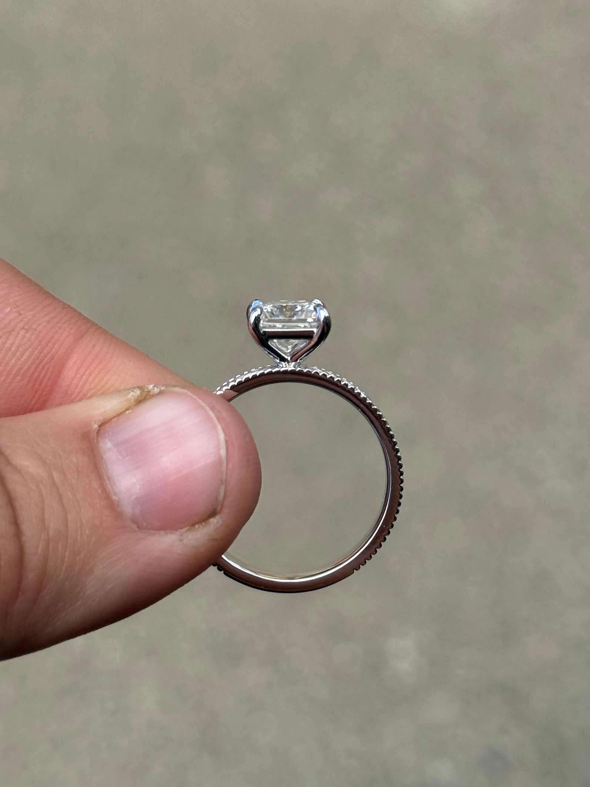 Jane 2ct 9.5US 14K White Gold Engagement Ring Engagement Rings Tines Ranch Co