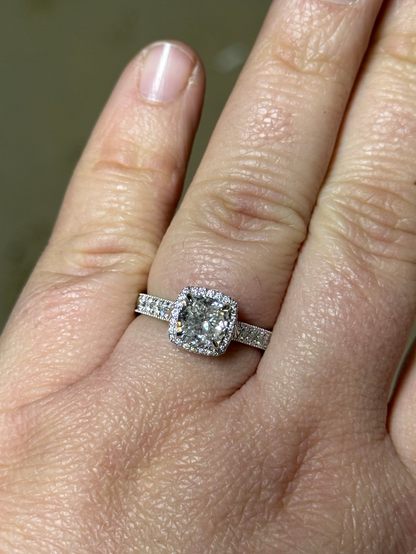 Skylar Pave Cathedral Engagement Ring Engagement Rings Tines Ranch Co
