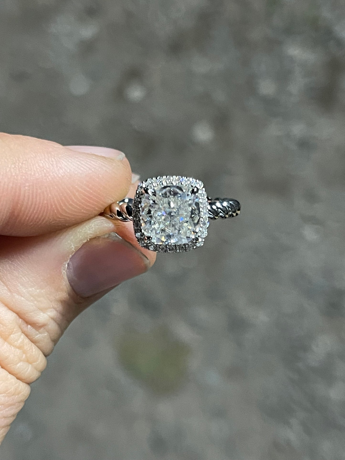 Stevie Sterling Silver Engagement Ring