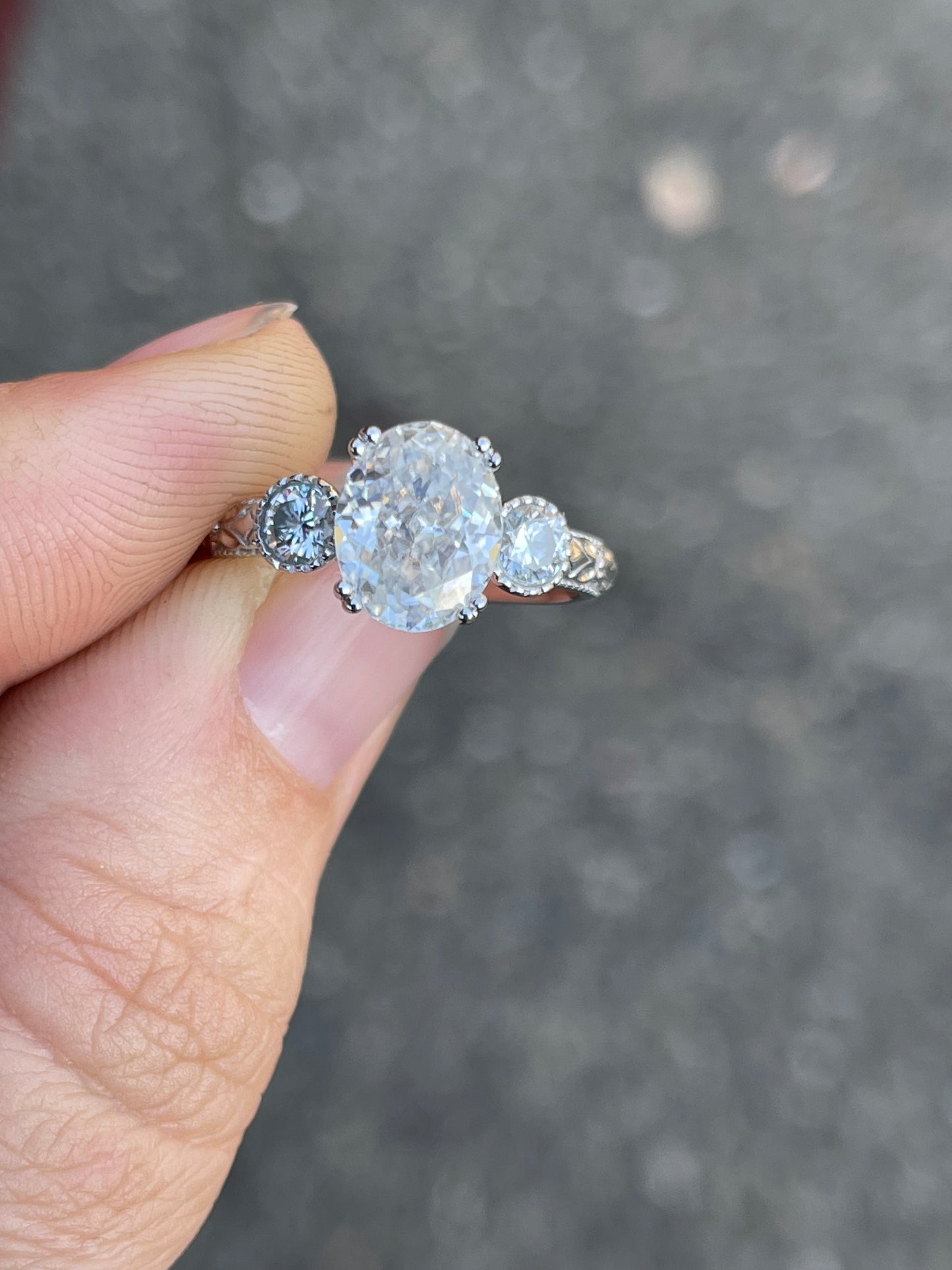 Victoria Moissanite Engagement Ring