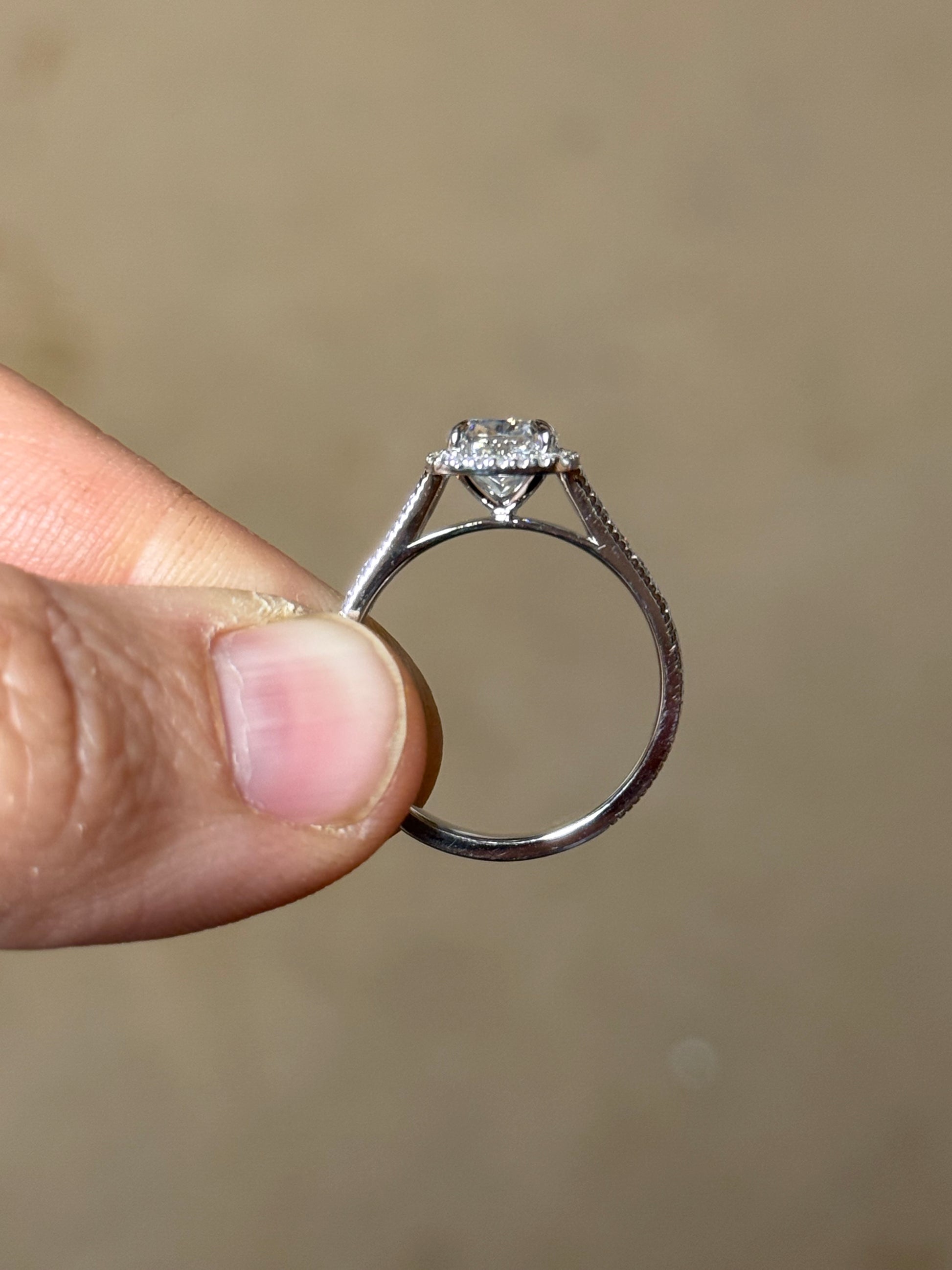 Skylar Pave Cathedral Engagement Ring Engagement Rings Tines Ranch Co