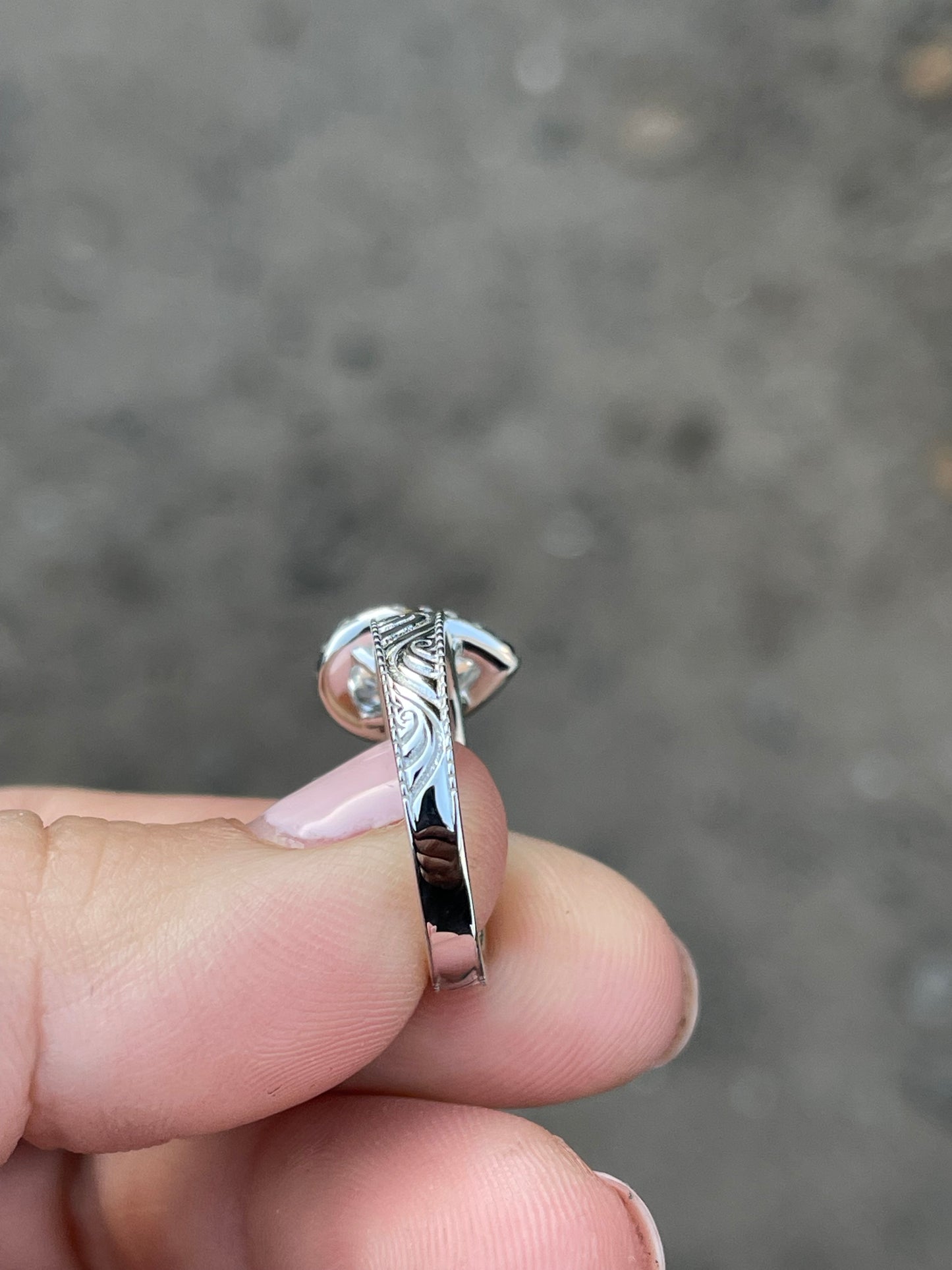 Maeve Sterling Silver Engagement Ring