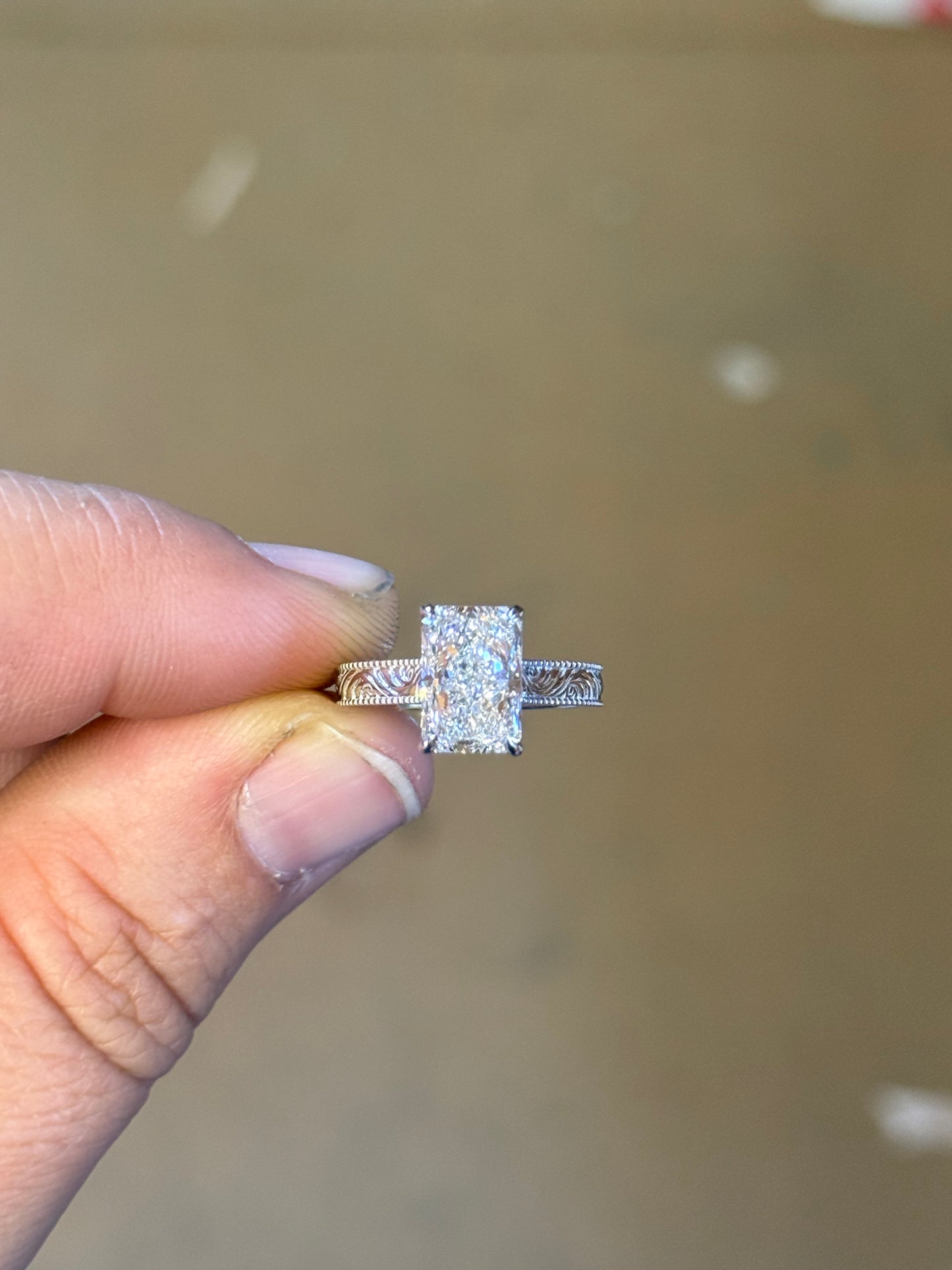 Beth DIAMOND Cathedral Engagement Ring Engagement Rings Tines Ranch Co