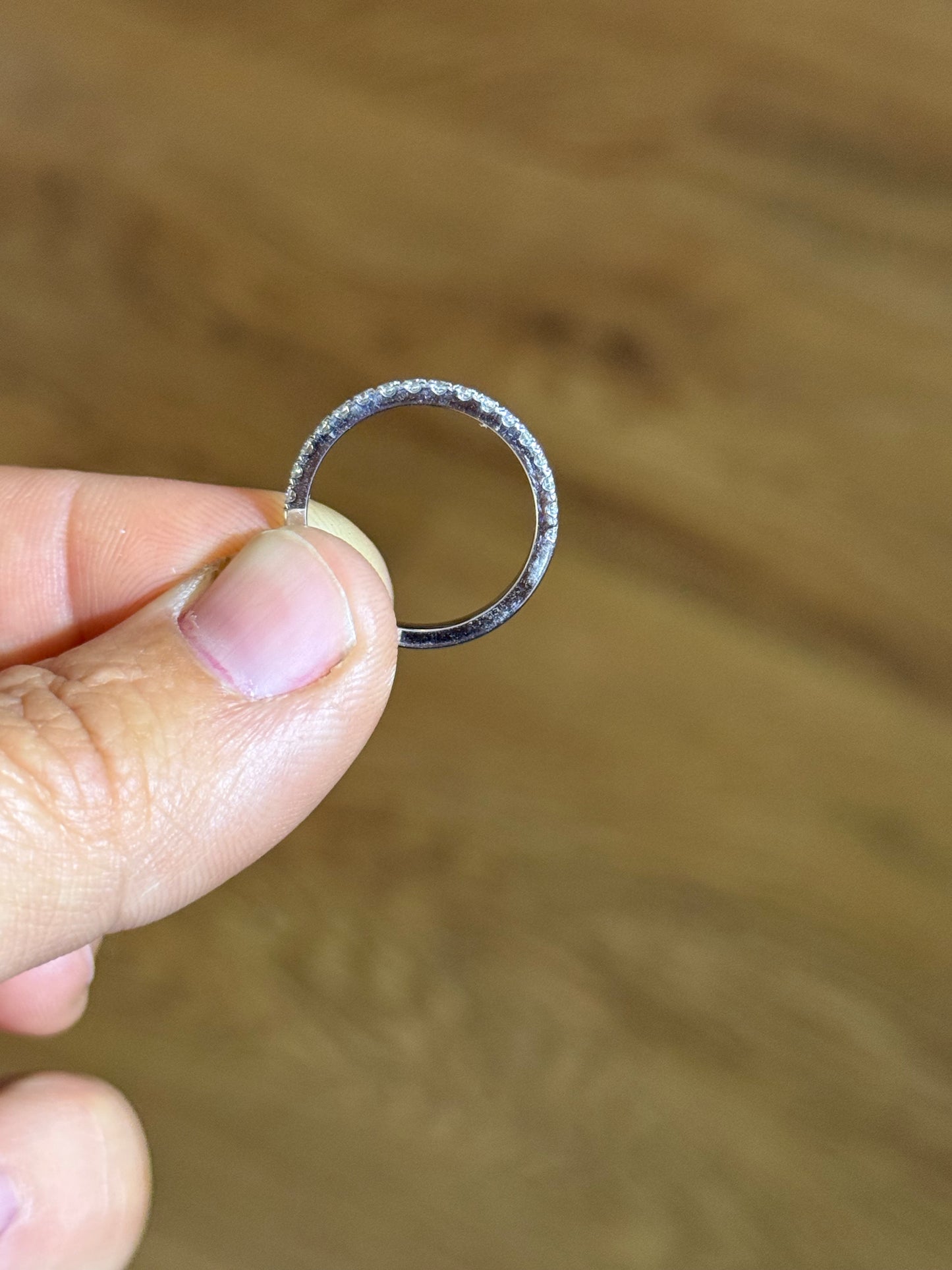 Rylee Diamond 7US 10K White Gold Wedding Band