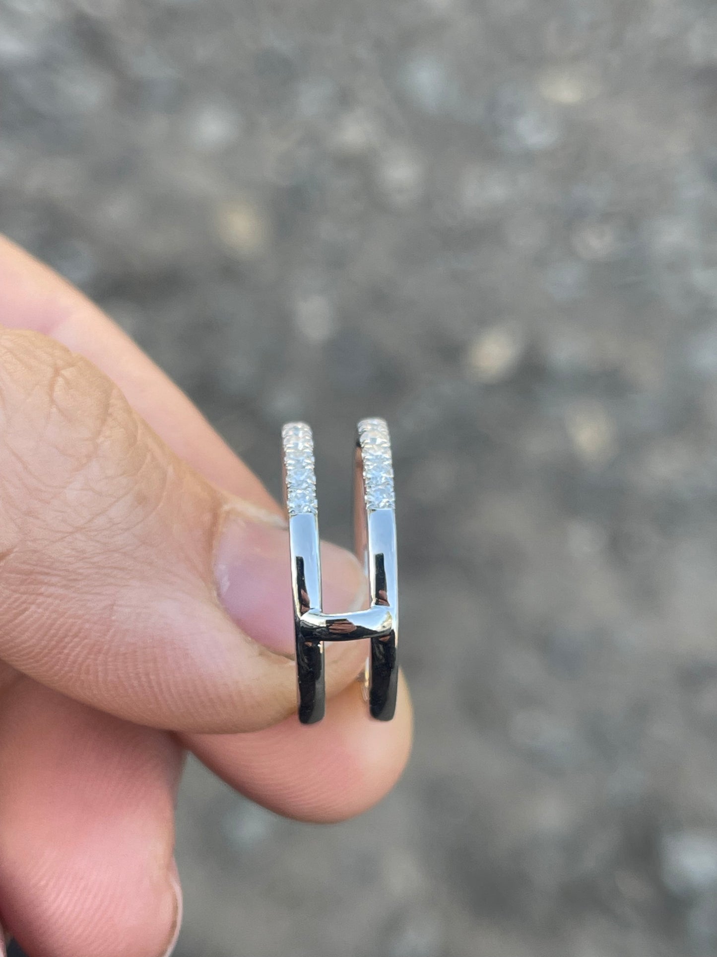 Chancie Moissanite Wedding Band