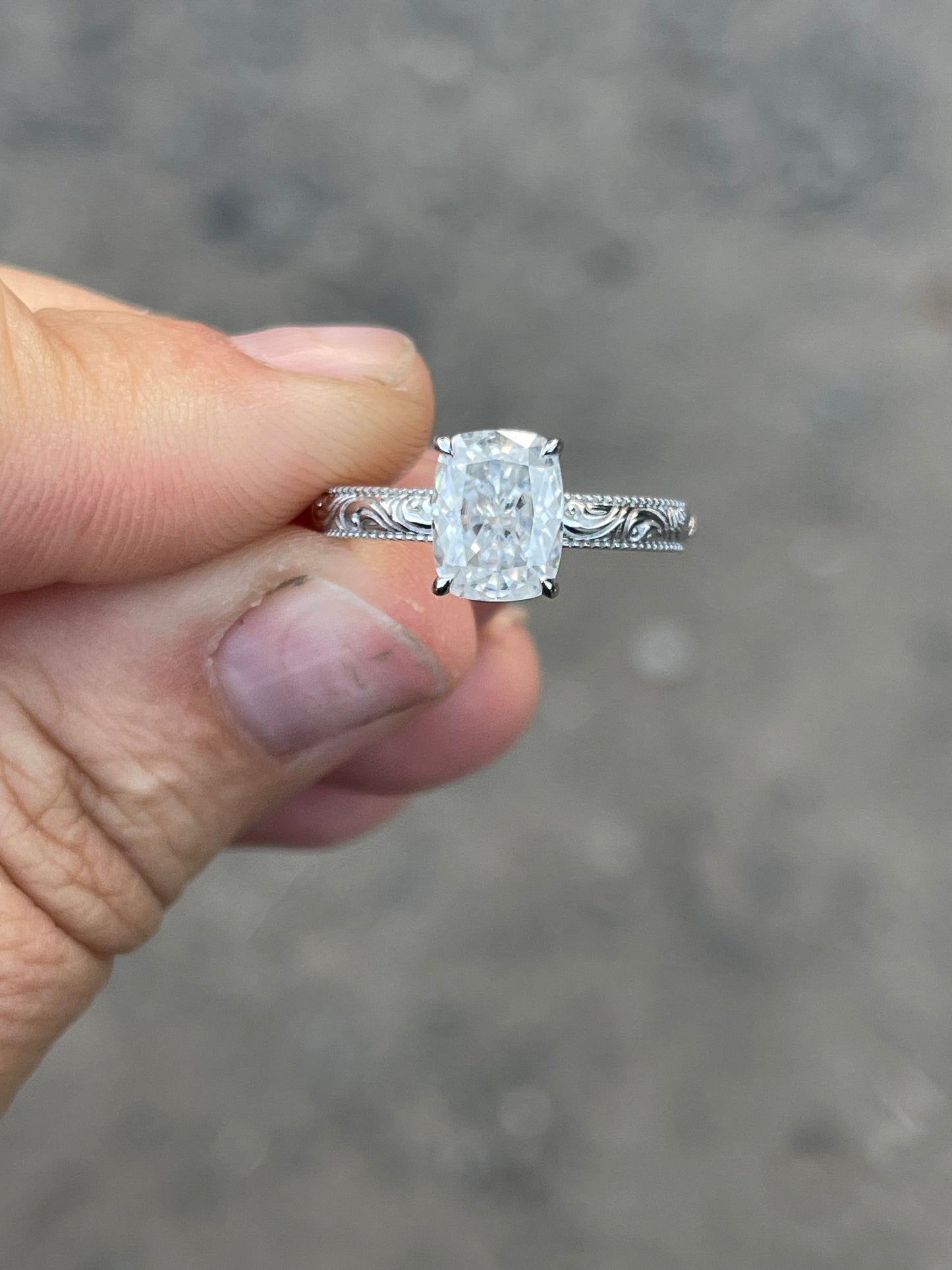 Millie (LP) Sterling Silver Engagement Ring