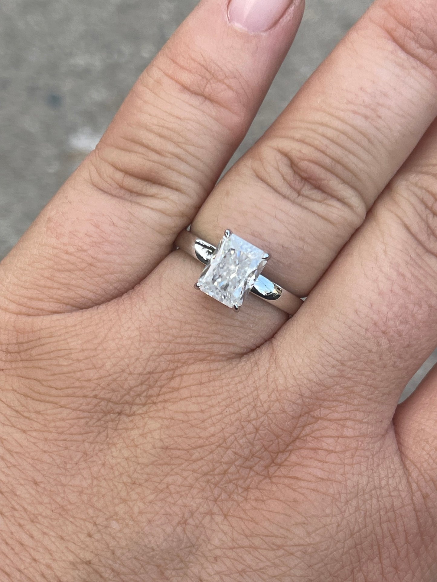 Dustyn Sterling Silver Engagement Ring