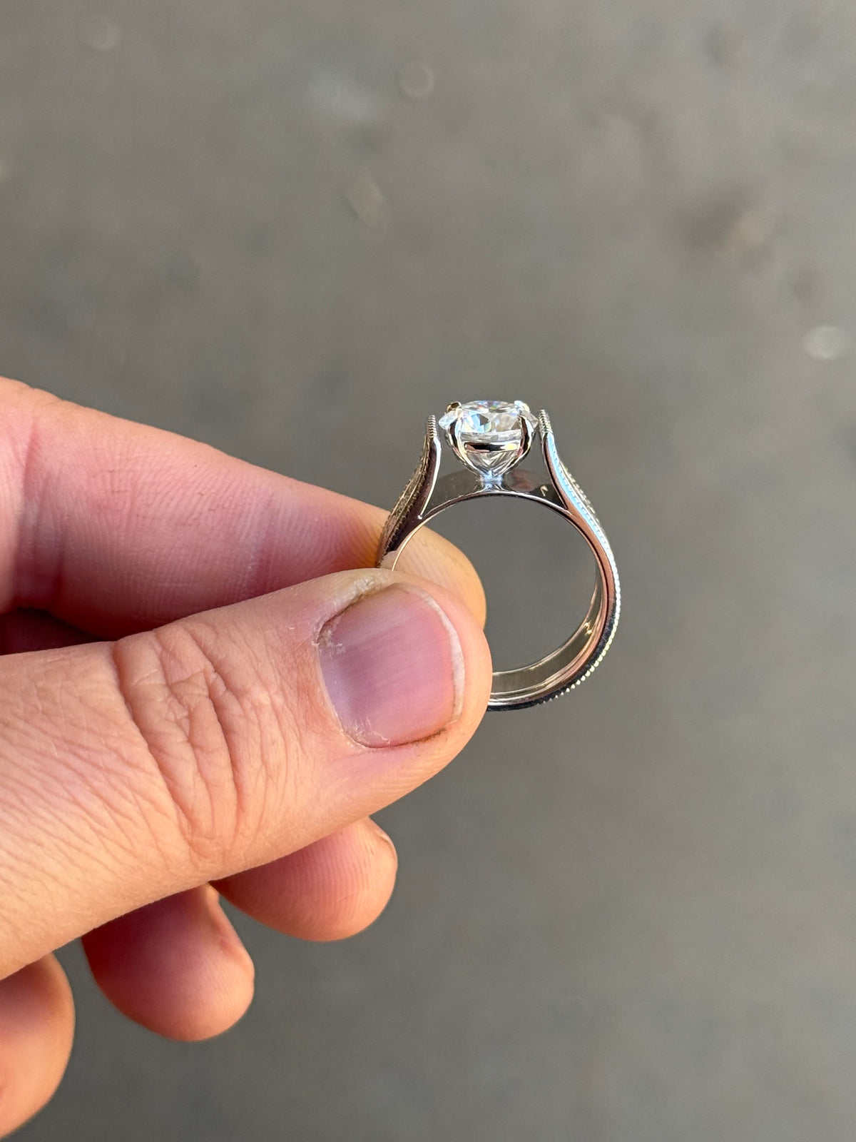 Jonah Sterling Silver Engagement Ring